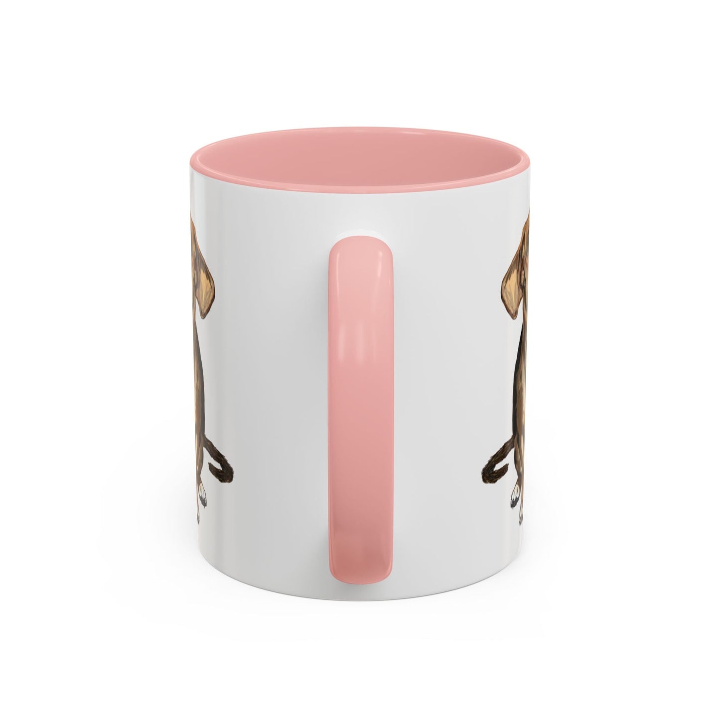 Curious Dog Two Tone Ceramic Mug - 11 oz & 15 oz - Blue Cava