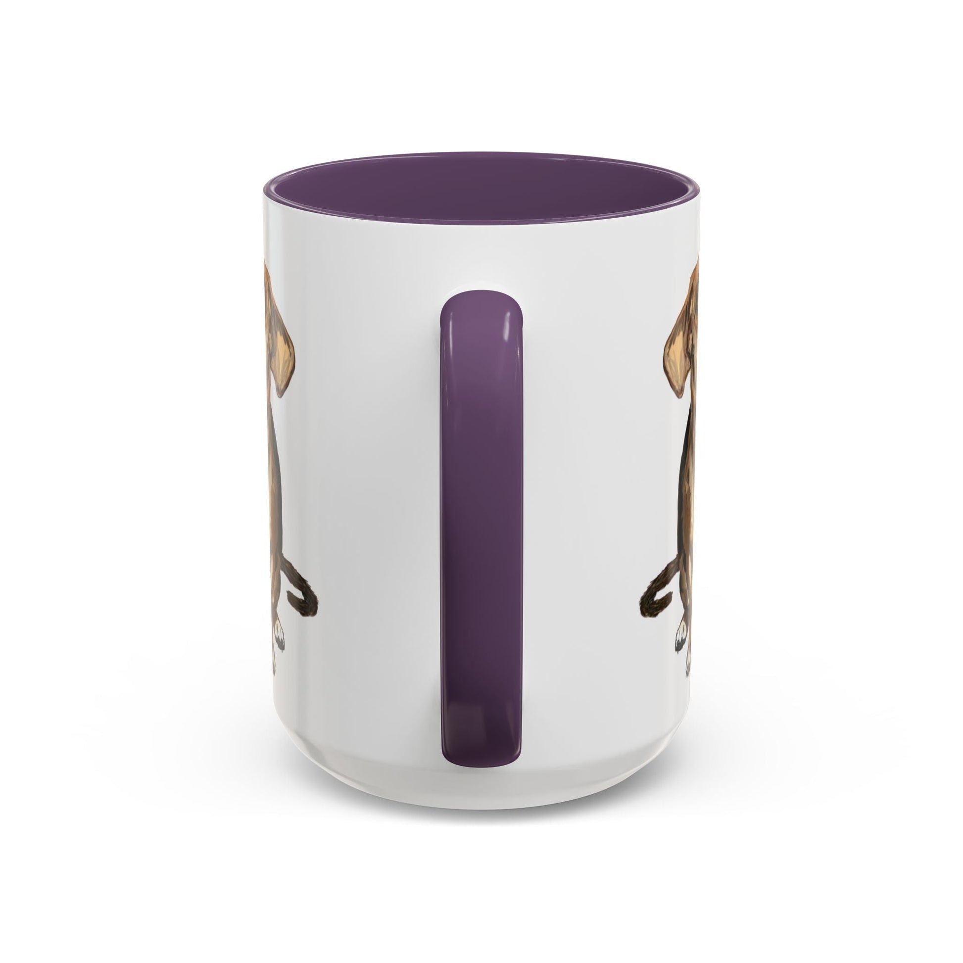 Curious Dog Two Tone Ceramic Mug - 11 oz & 15 oz - Blue Cava