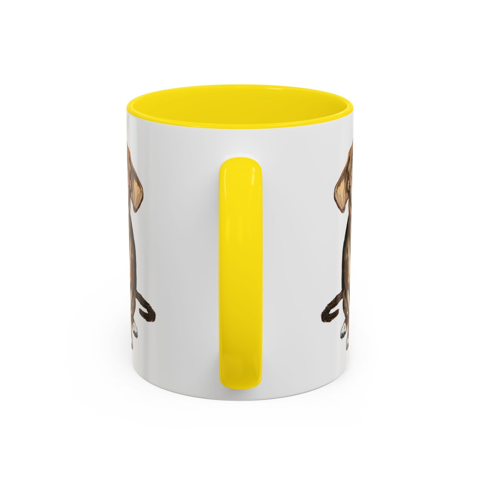 Curious Dog Two Tone Ceramic Mug - 11 oz & 15 oz - Blue Cava