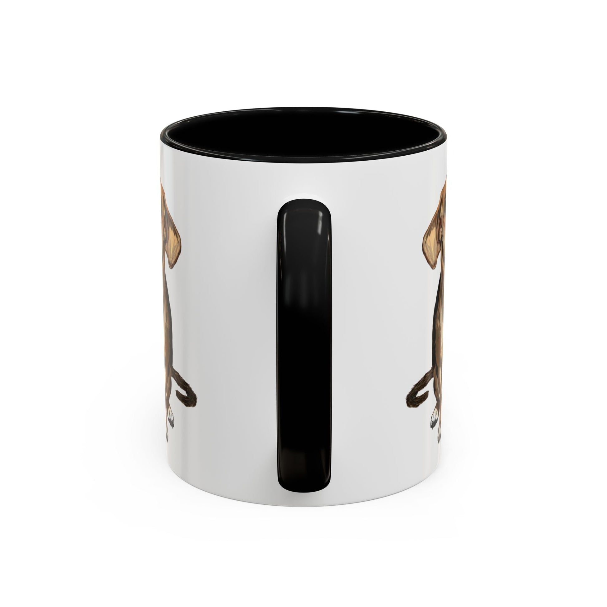 Curious Dog Two Tone Ceramic Mug - 11 oz & 15 oz - Blue Cava
