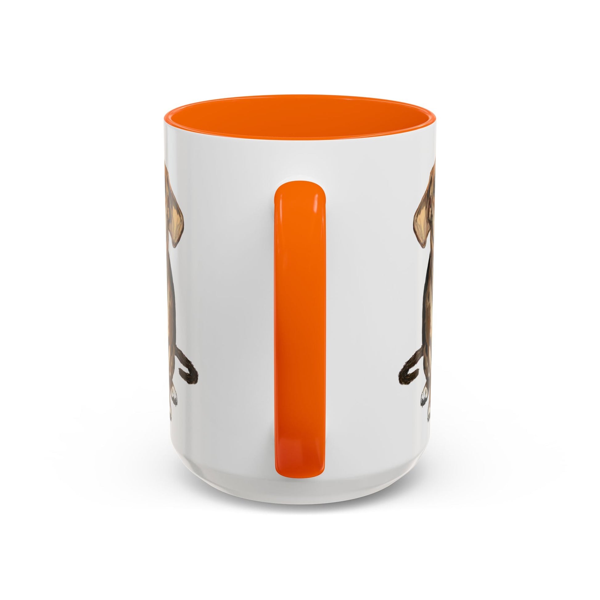 Curious Dog Two Tone Ceramic Mug - 11 oz & 15 oz - Blue Cava