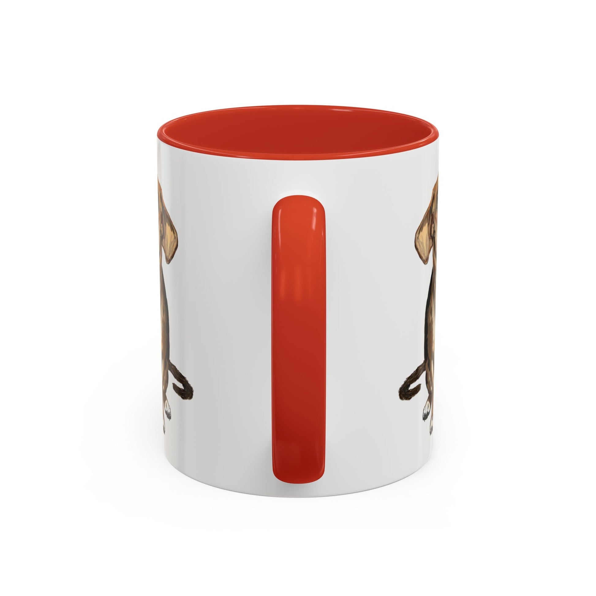 Curious Dog Two Tone Ceramic Mug - 11 oz & 15 oz - Blue Cava