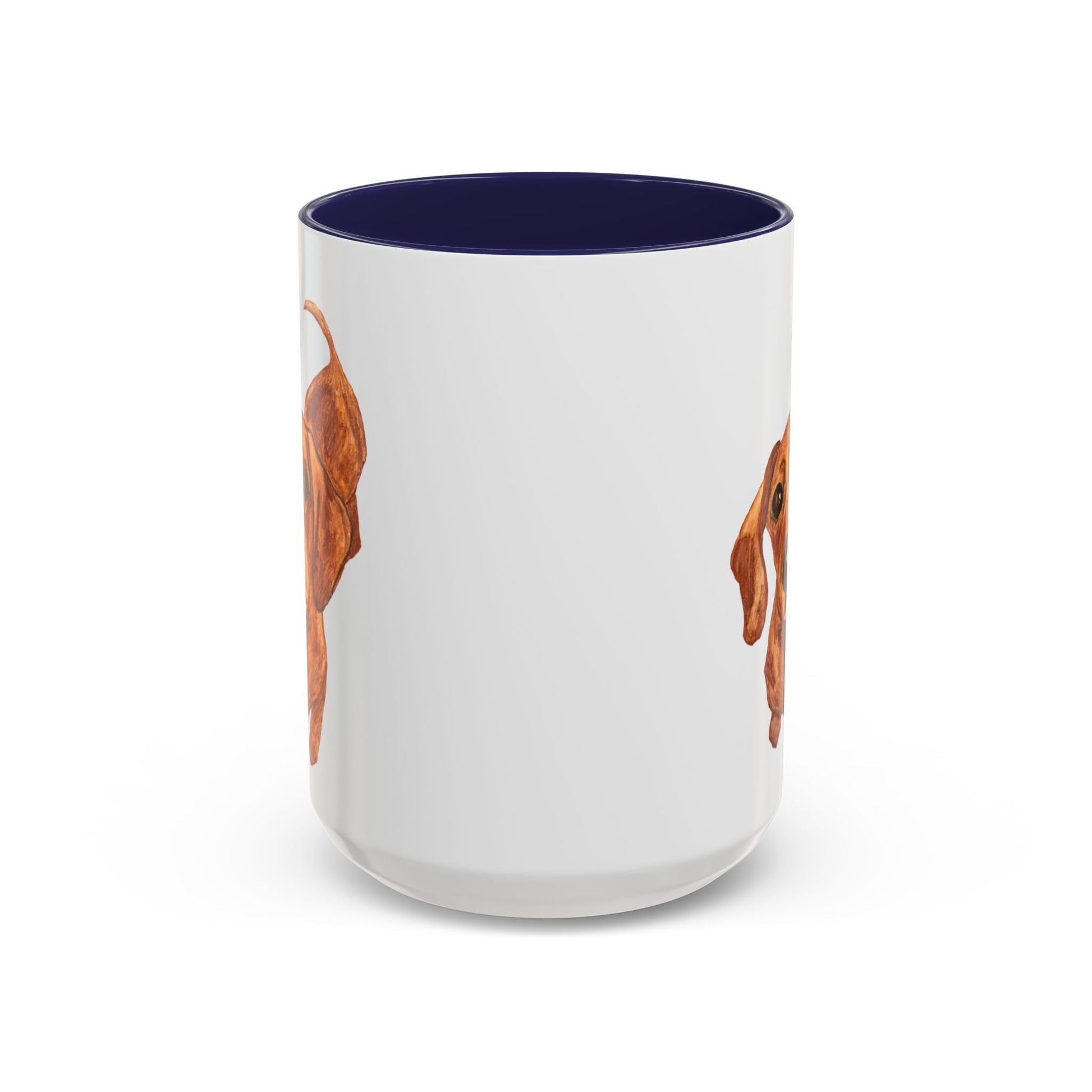 Dachshund Two Tone Coffee Mug (11oz & 15oz) - Blue Cava