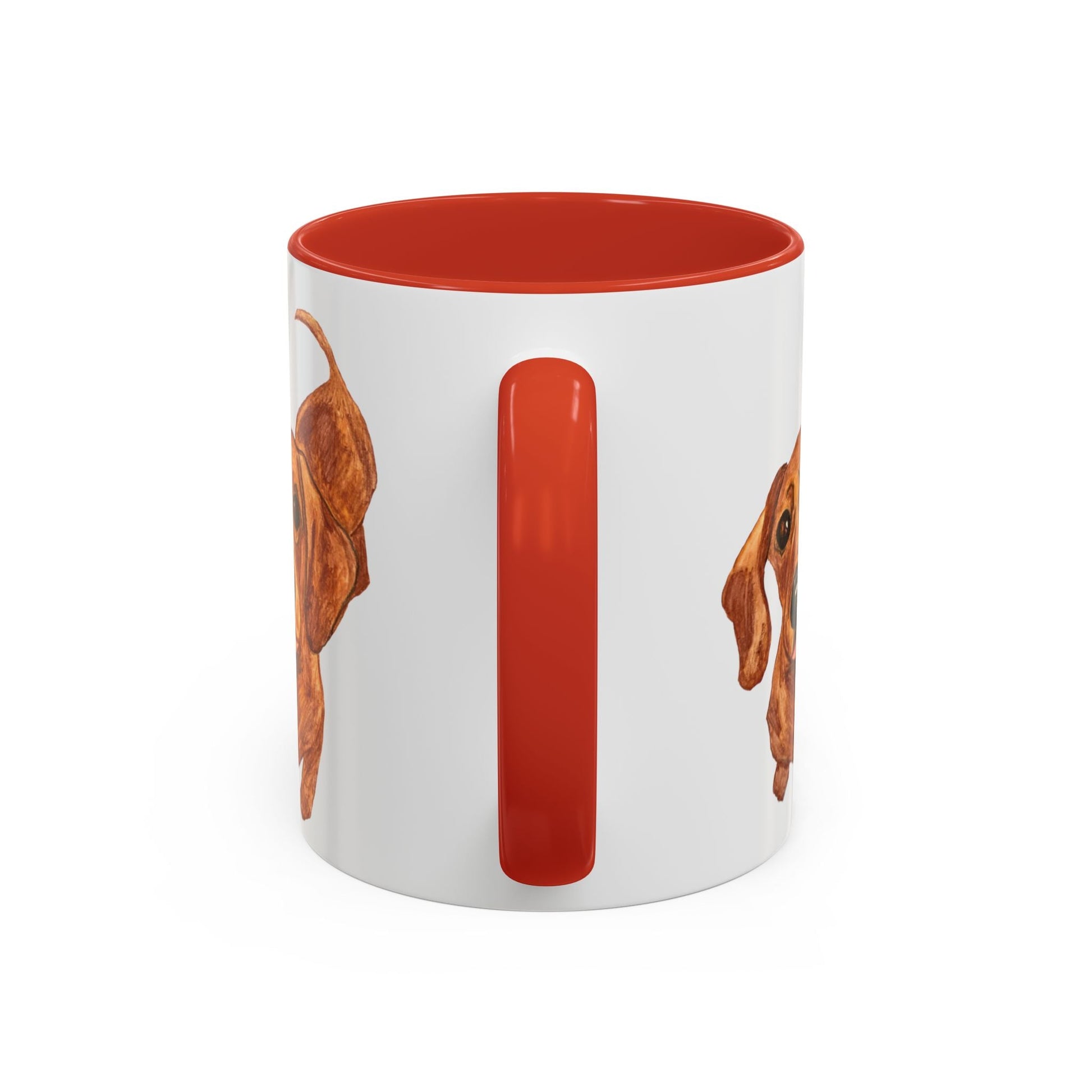 Dachshund Two Tone Coffee Mug (11oz & 15oz) - Blue Cava
