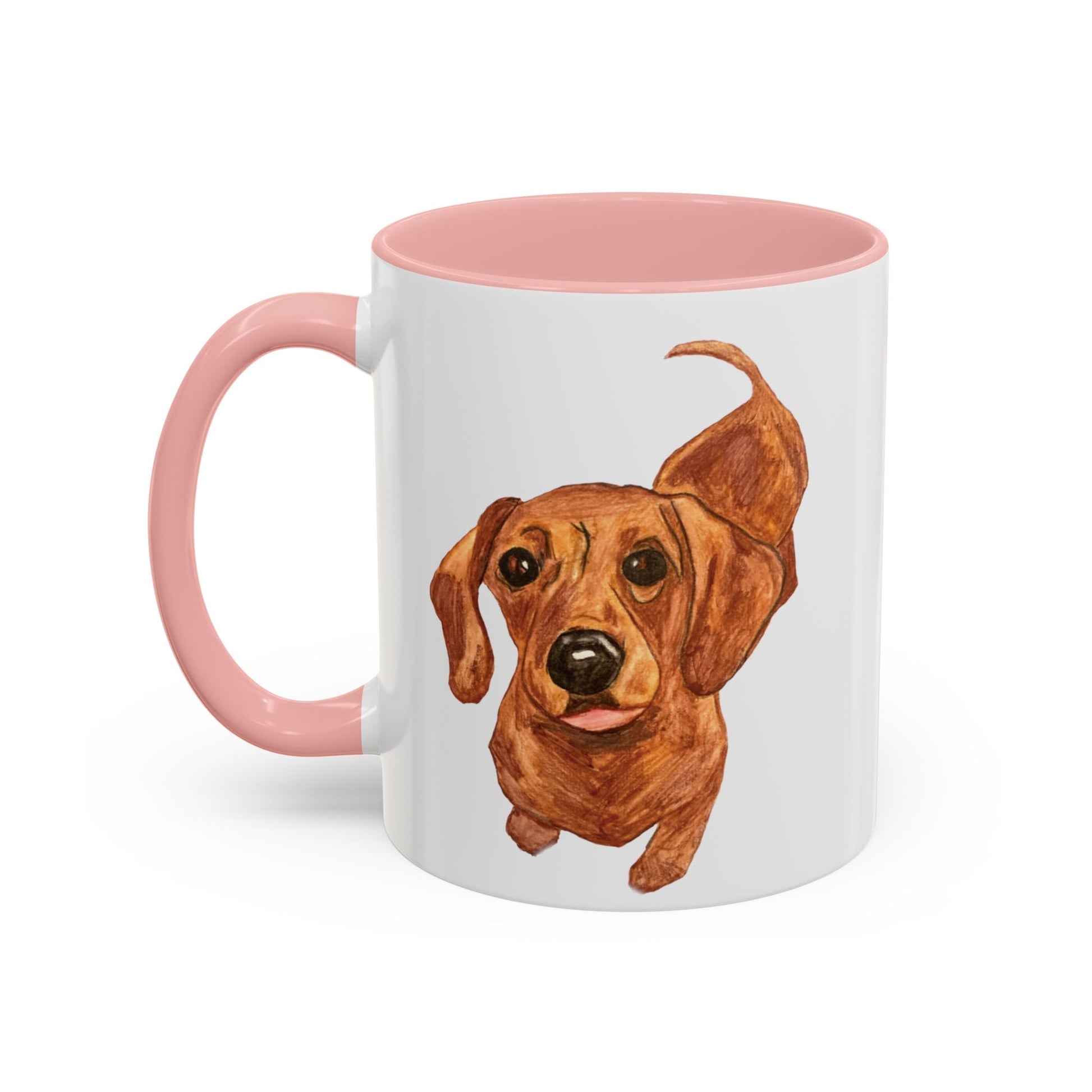 Dachshund Two Tone Coffee Mug (11oz & 15oz) - Blue Cava