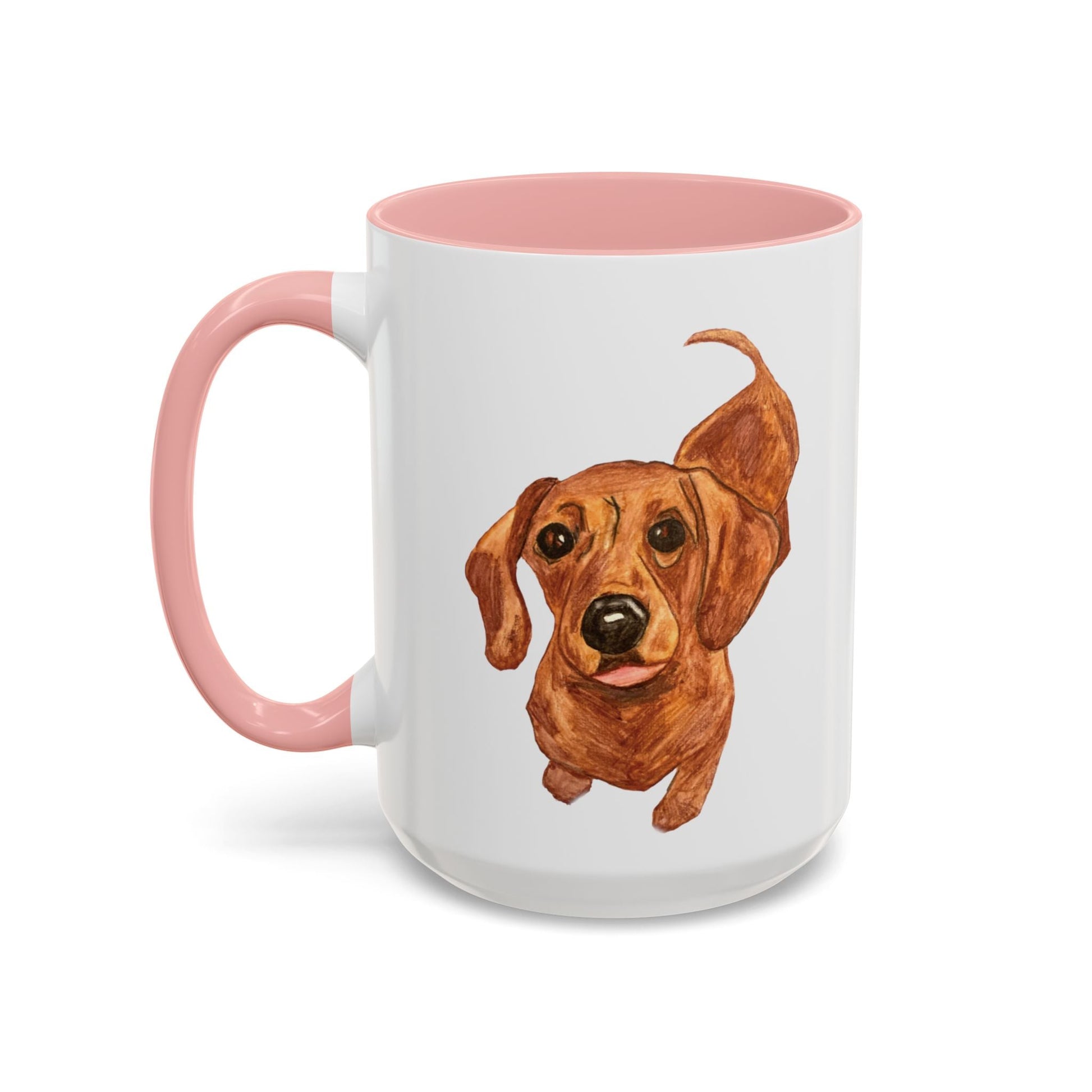Dachshund Two Tone Coffee Mug (11oz & 15oz) - Blue Cava