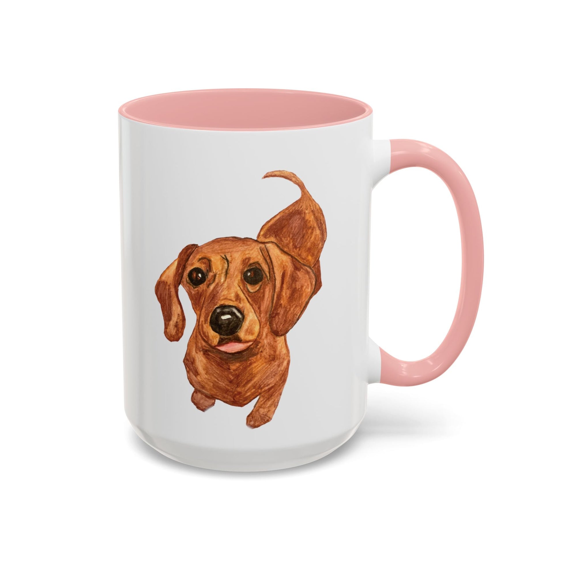 Dachshund Two Tone Coffee Mug (11oz & 15oz) - Blue Cava