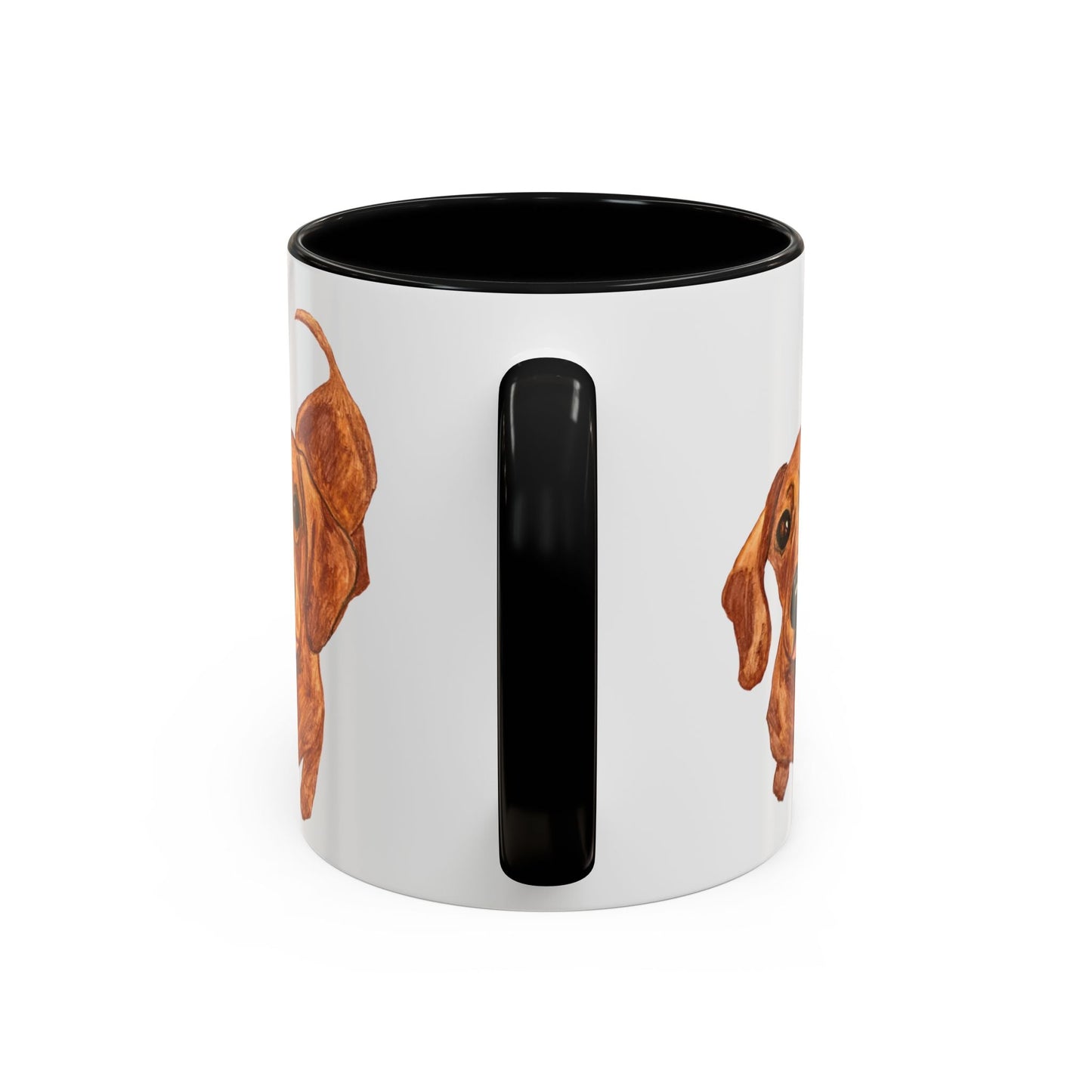Dachshund Two Tone Coffee Mug (11oz & 15oz) - Blue Cava