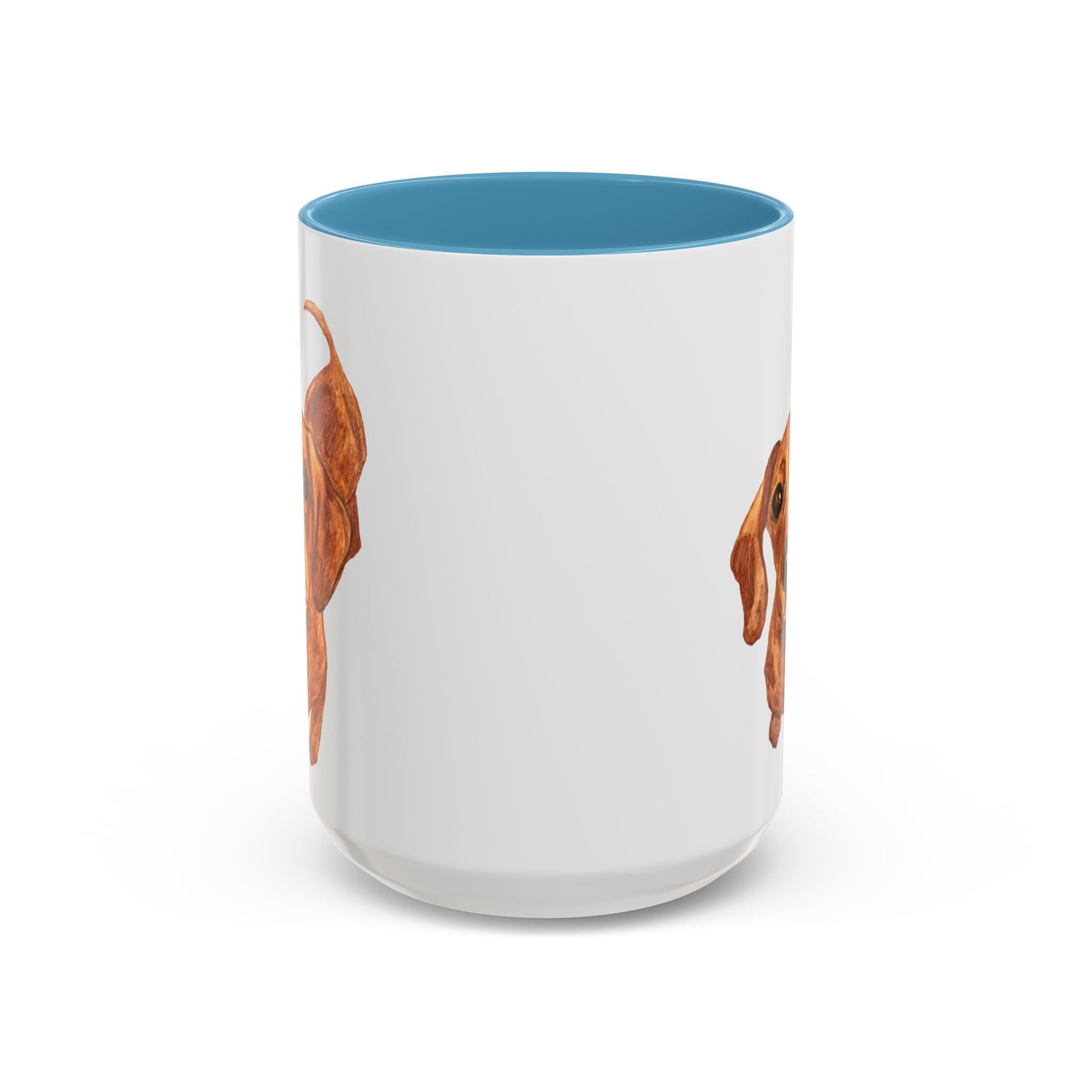 Dachshund Two Tone Coffee Mug (11oz & 15oz) - Blue Cava