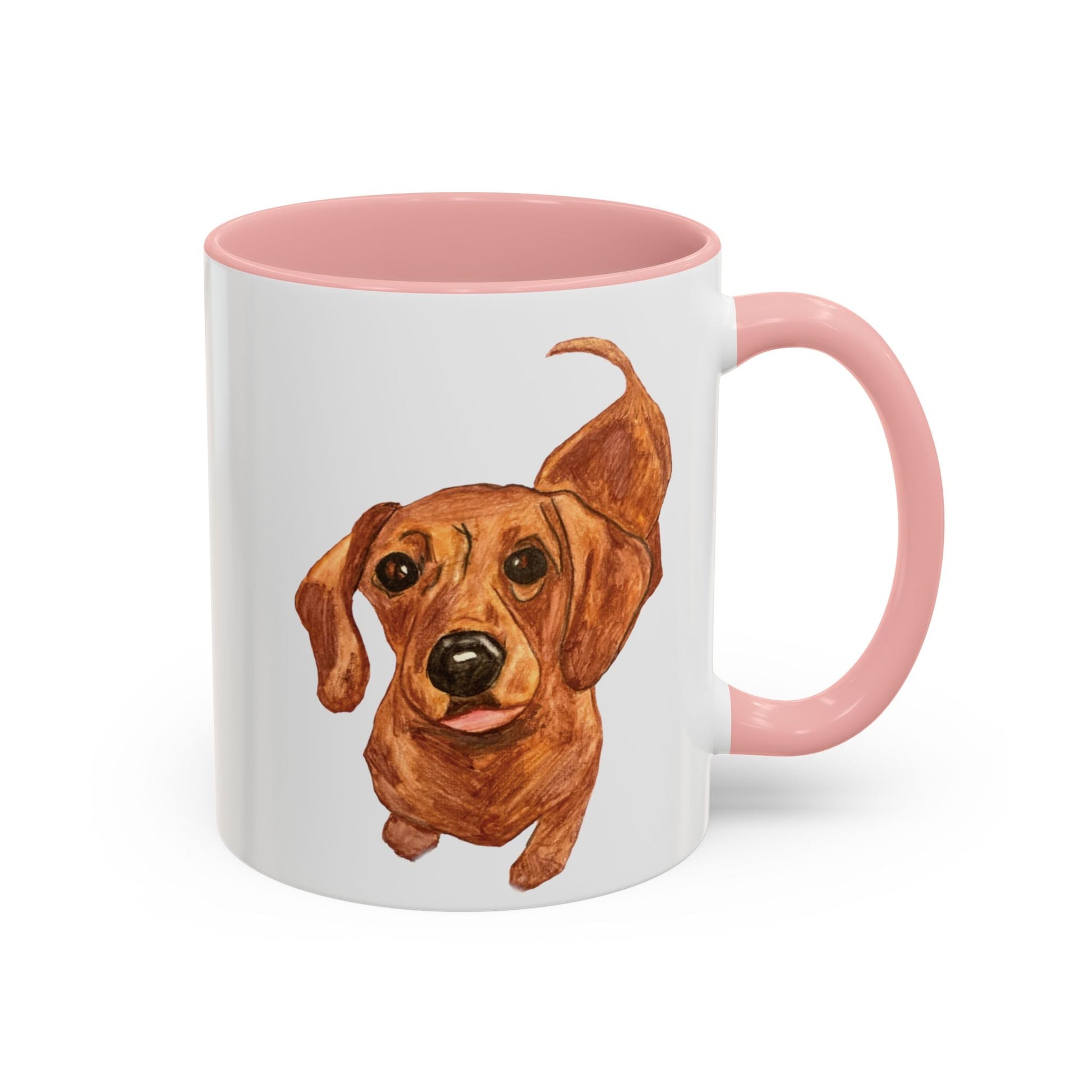 Dachshund Two Tone Coffee Mug (11oz & 15oz) - Blue Cava