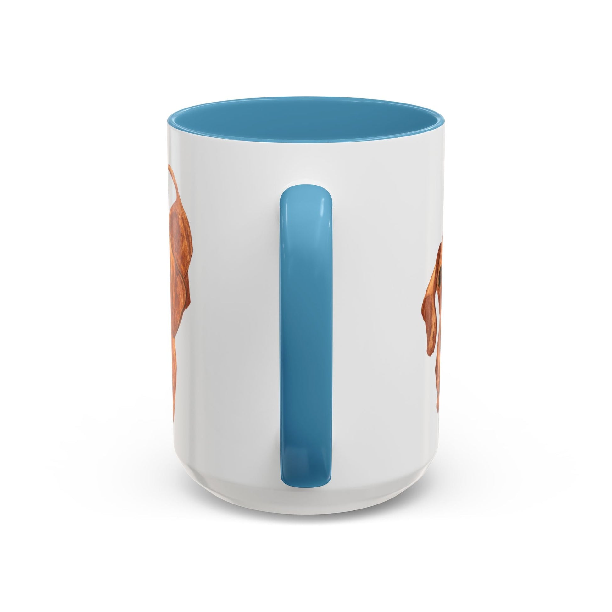 Dachshund Two Tone Coffee Mug (11oz & 15oz) - Blue Cava