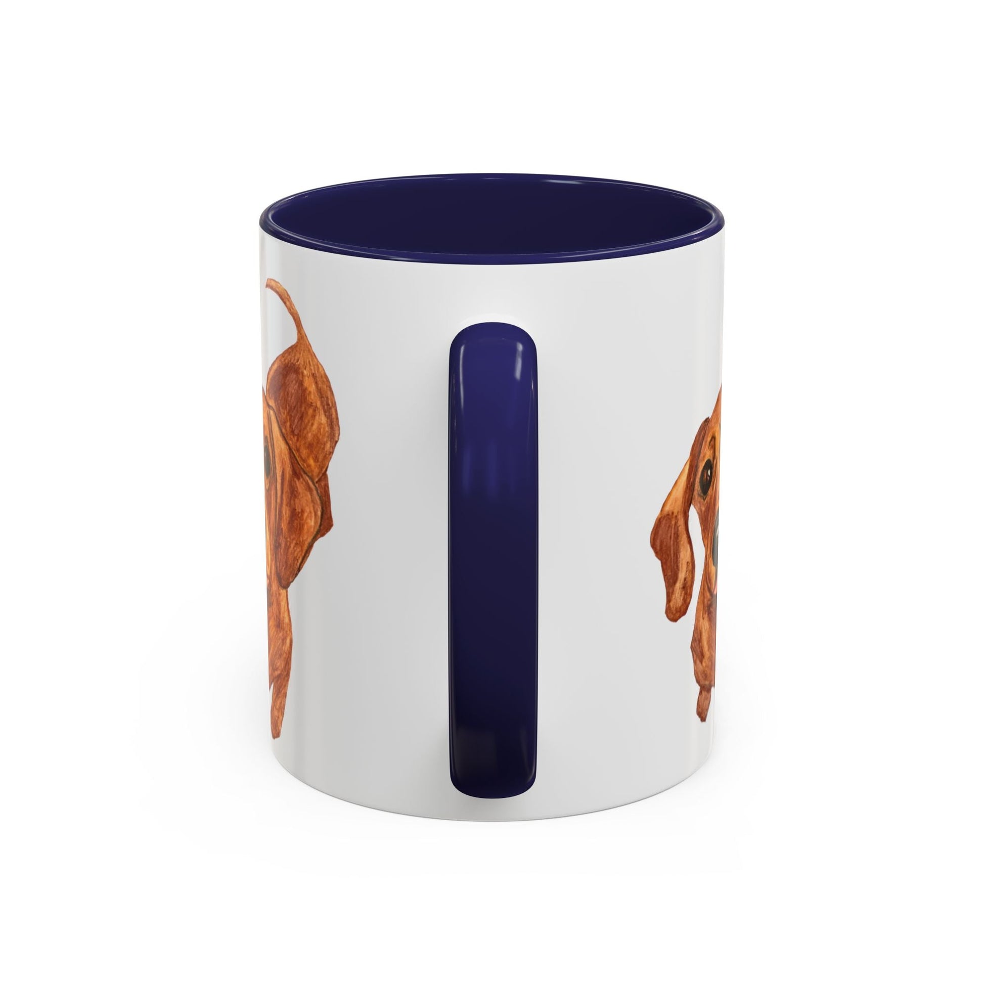 Dachshund Two Tone Coffee Mug (11oz & 15oz) - Blue Cava