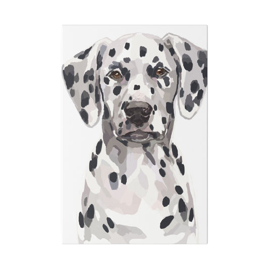 Dalmatian Canvas Art, Dog Wall Decor - Blue Cava