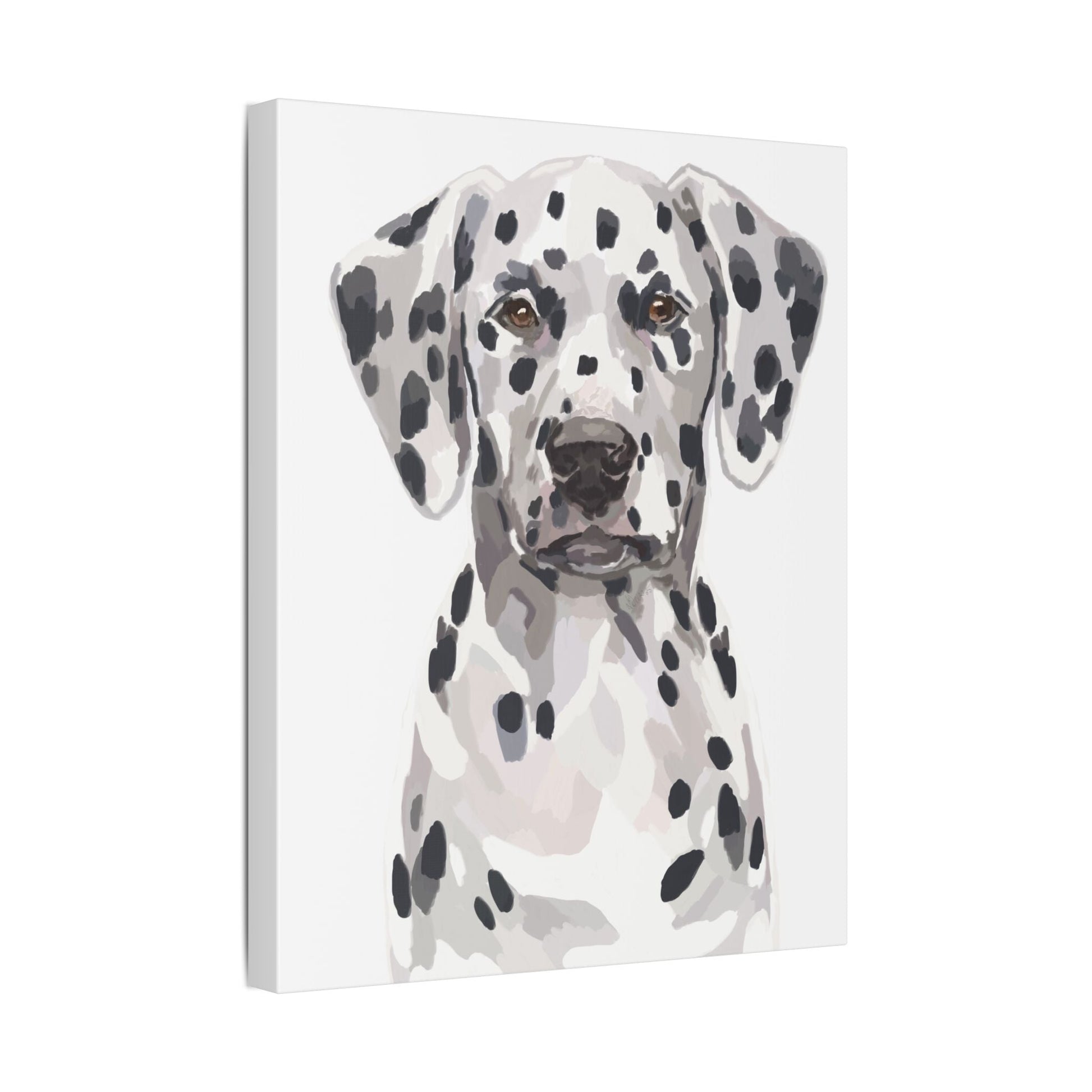 Dalmatian Canvas Art, Dog Wall Decor - Blue Cava