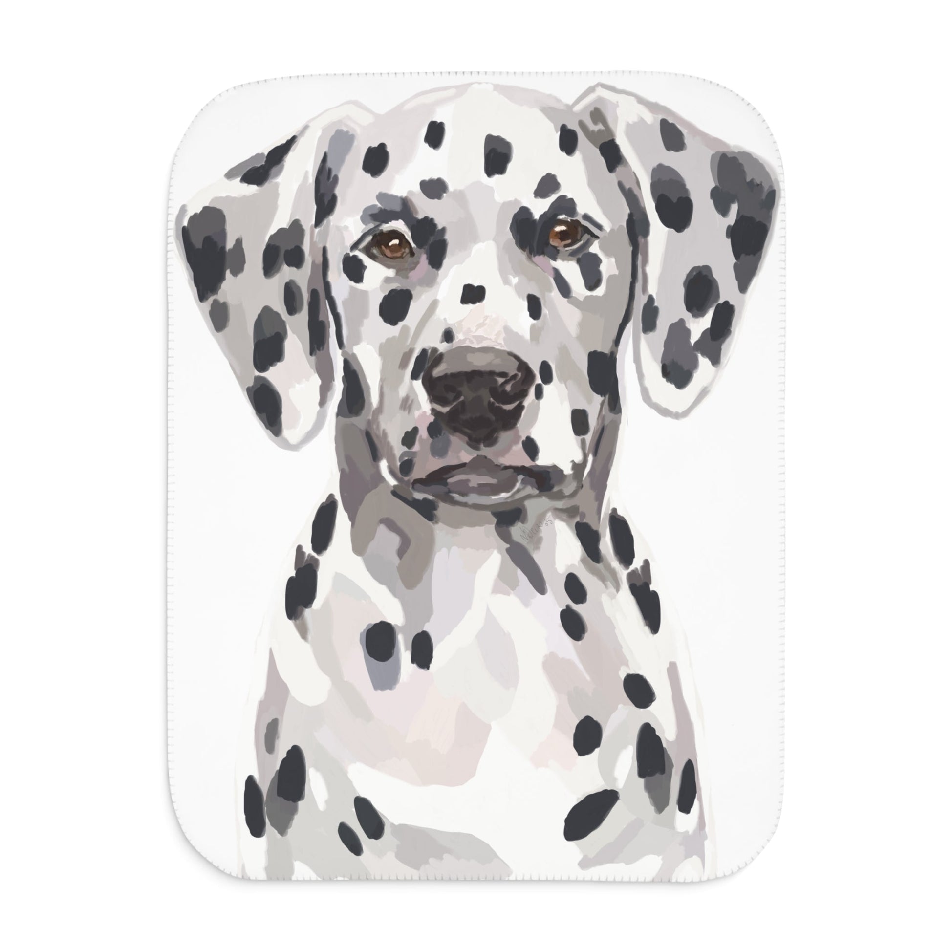 Dalmatian Cozy Sherpa Blankets - Blue Cava