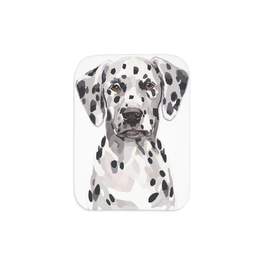 Dalmatian Cozy Sherpa Blankets - Blue Cava
