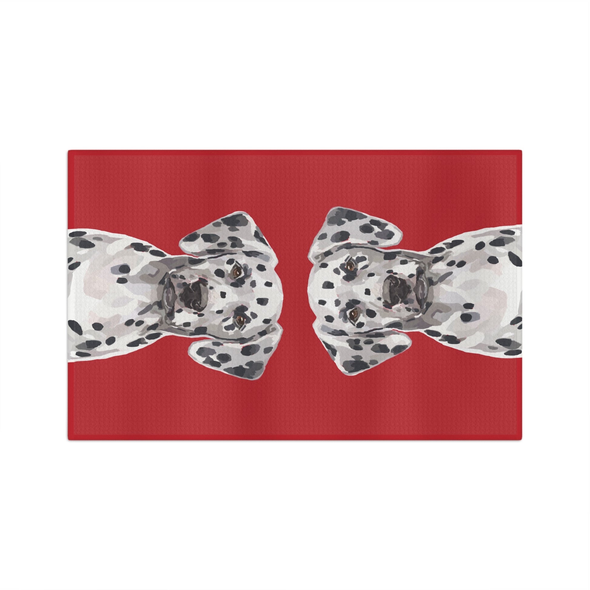Dalmatian Dog Microfiber Waffle Towel - Blue Cava