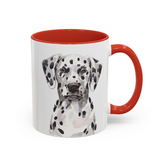 Dalmatian Two Tone Ceramic Mug - 11oz & 15 oz - Blue Cava