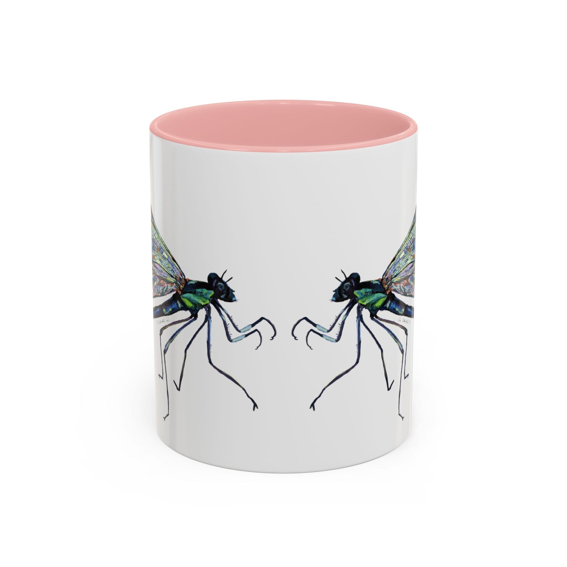 Dragonfly Two Tone Coffee Mug (11oz & 15oz) - Blue Cava