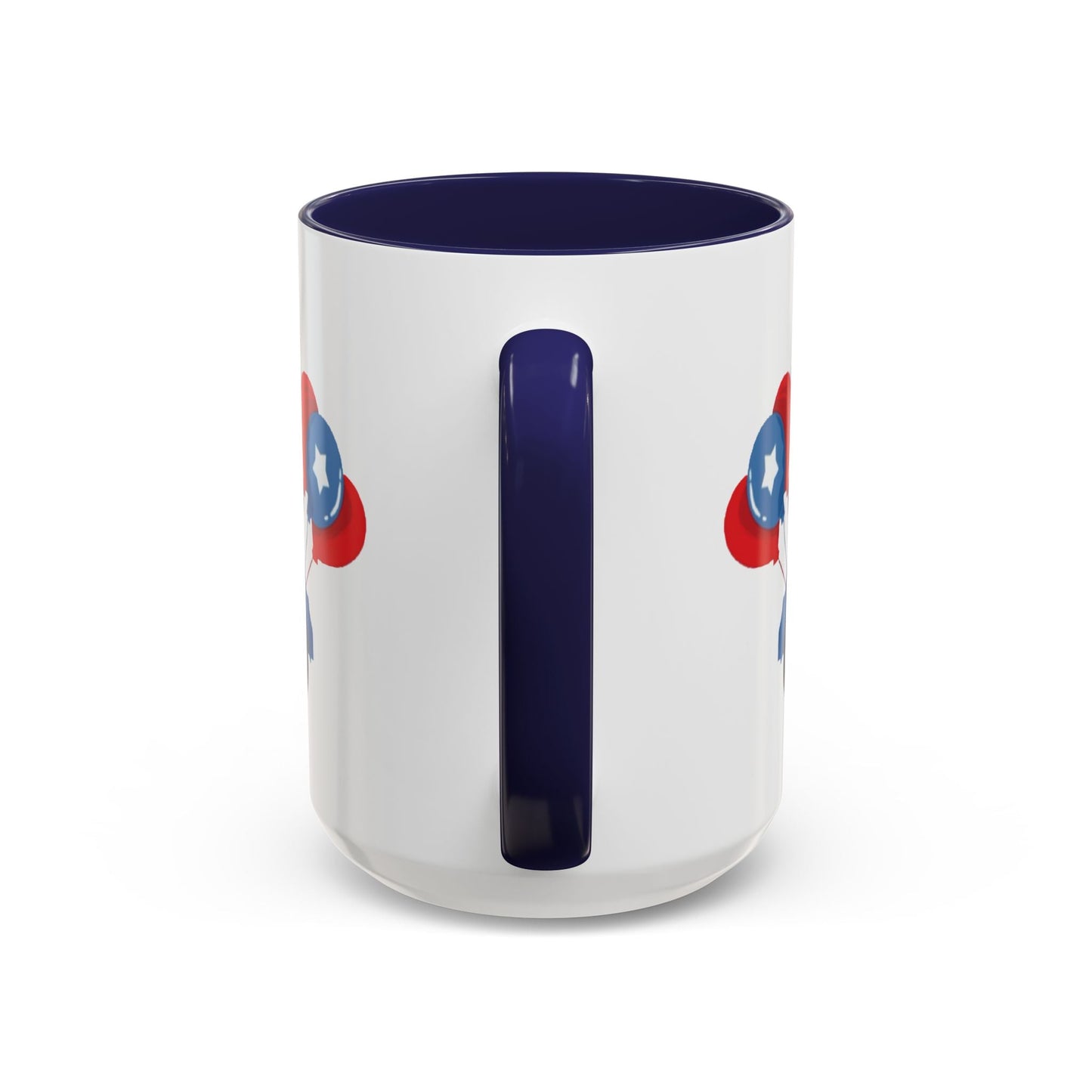 Egret Golf Cart Two Tone Coffee Mug (11oz & 15oz) - Blue Cava