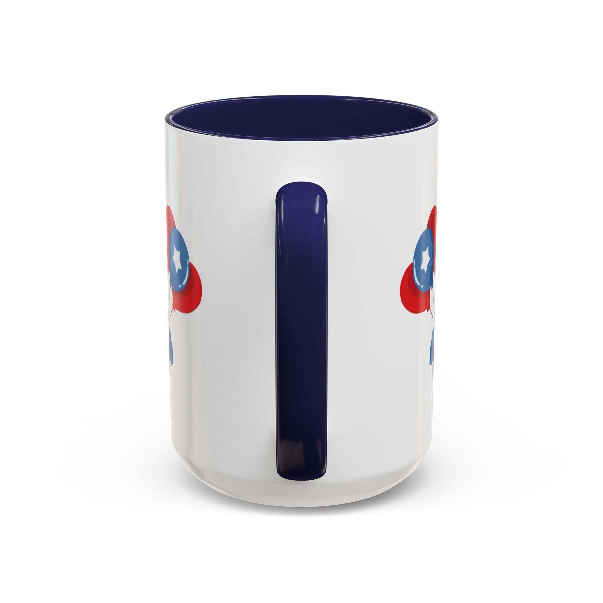Egret Golf Cart Two Tone Coffee Mug (11oz & 15oz) - Blue Cava