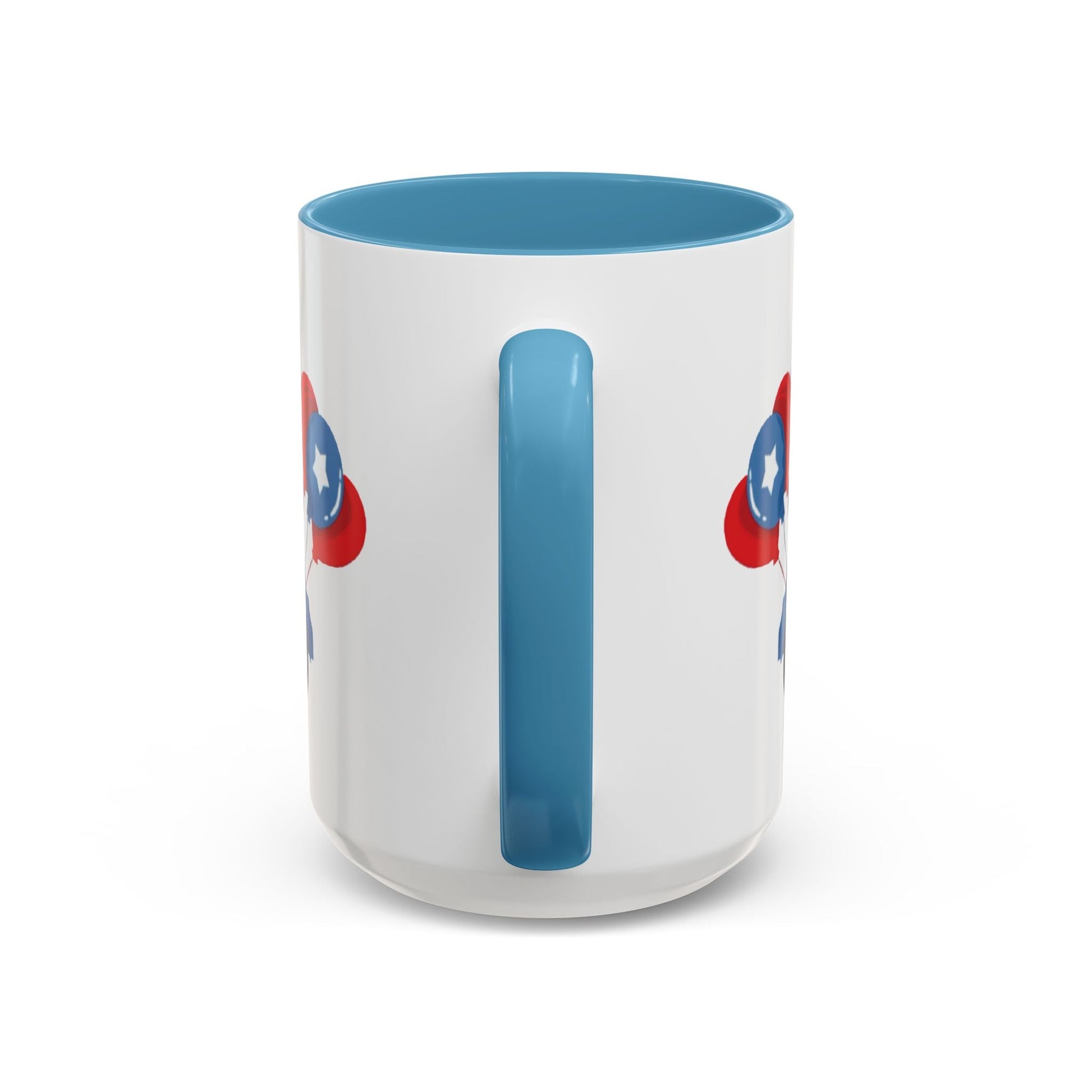 Egret Golf Cart Two Tone Coffee Mug (11oz & 15oz) - Blue Cava