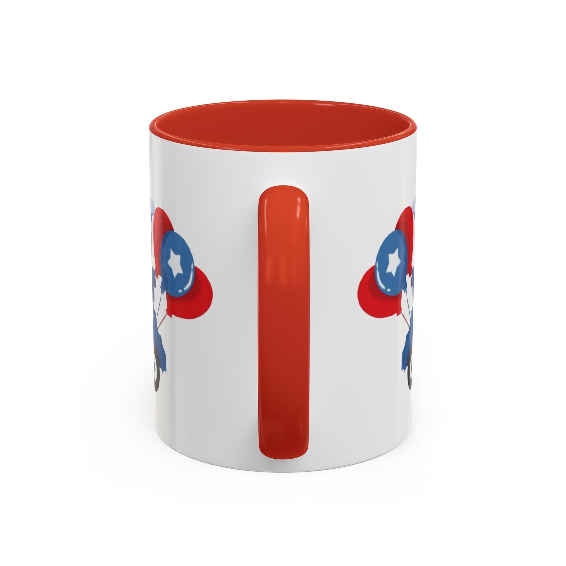 Egret Golf Cart Two Tone Coffee Mug (11oz & 15oz) - Blue Cava