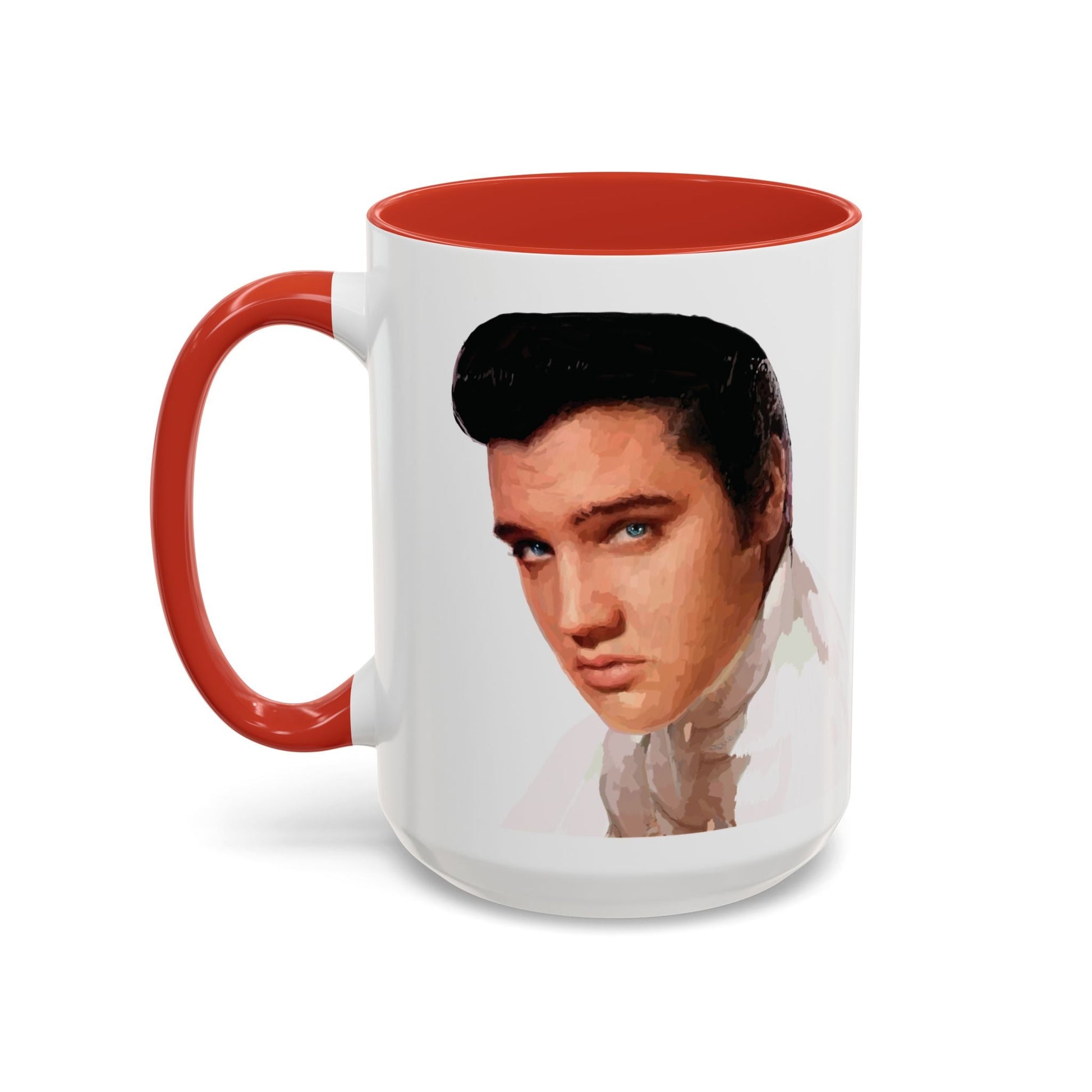 Elvis Two Tone Ceramic Mug - 11 oz & 15 oz - Blue Cava