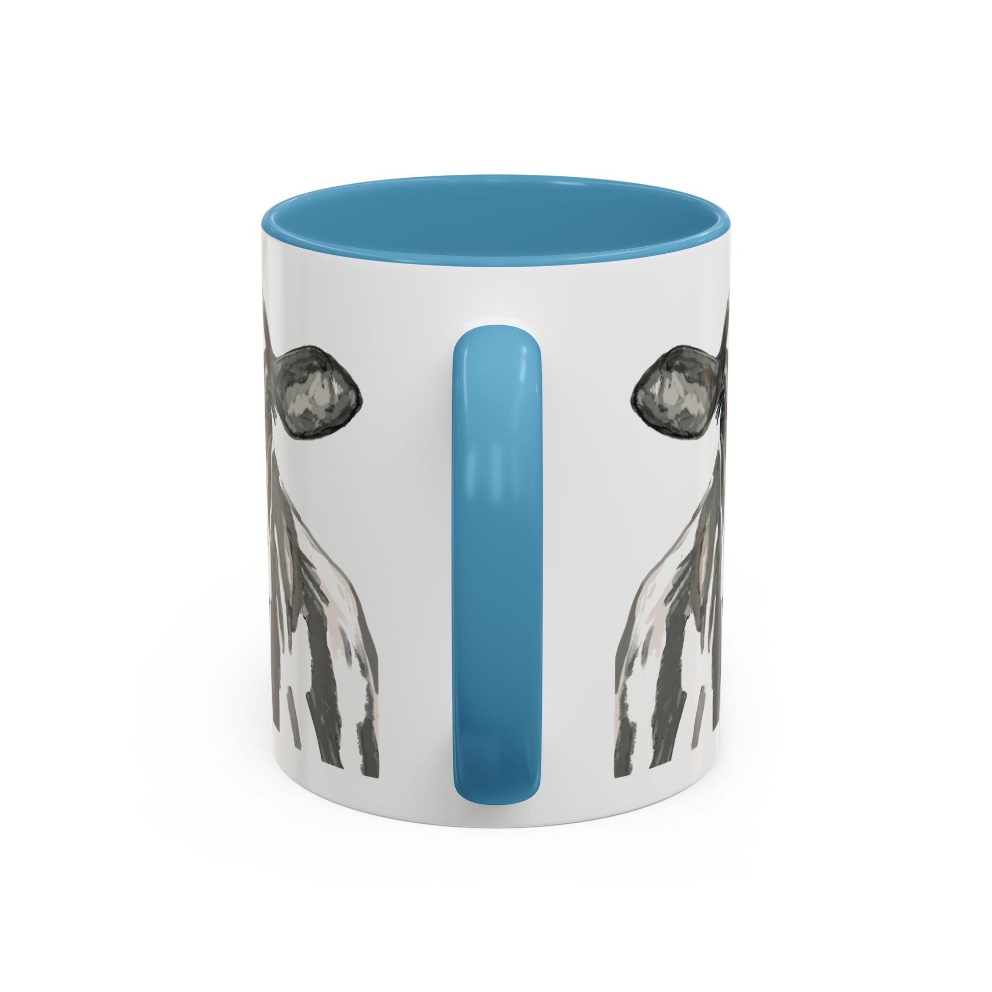 Farmhouse Cow Two Tone Ceramic Mug - 11oz & 15oz - Blue Cava