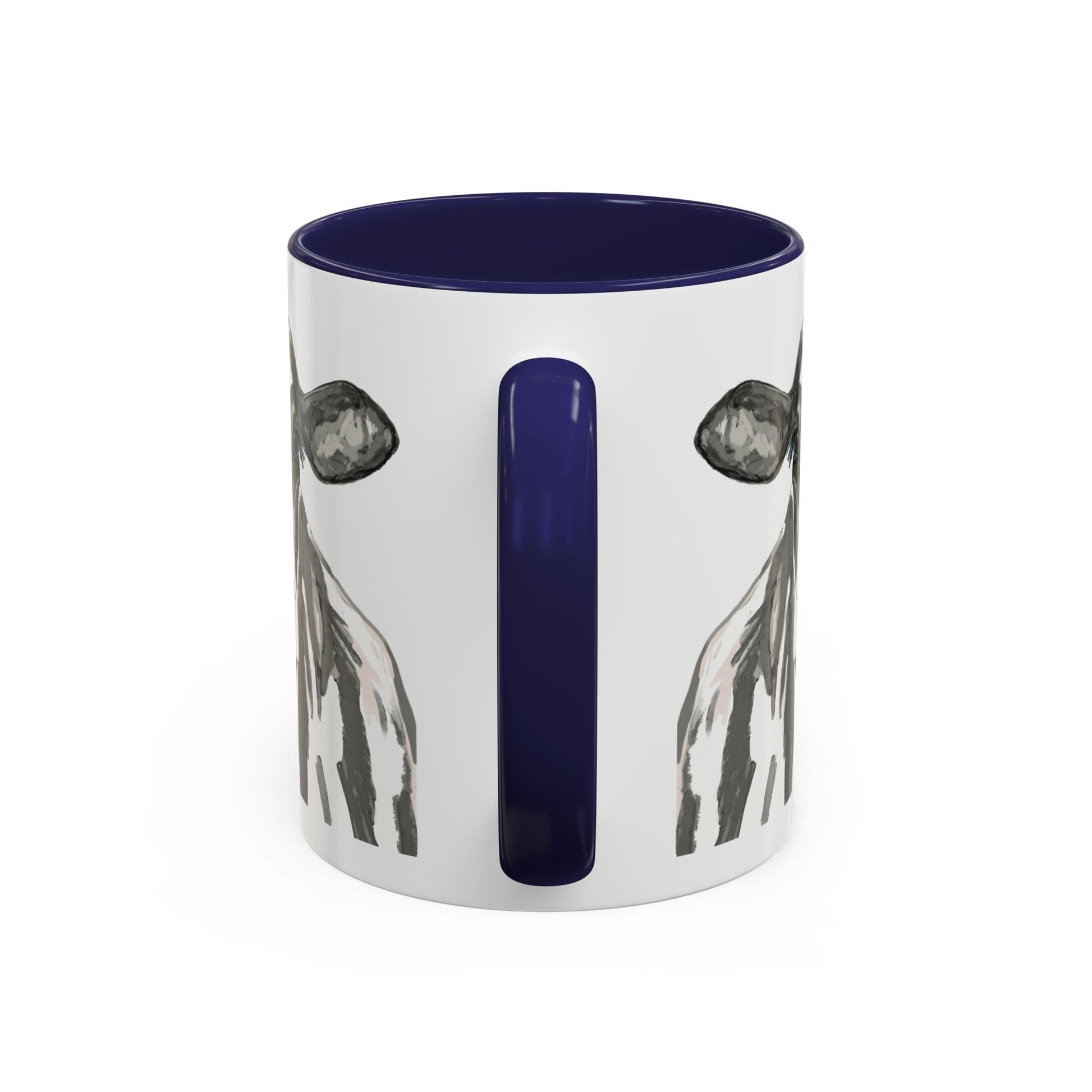 Farmhouse Cow Two Tone Ceramic Mug - 11oz & 15oz - Blue Cava