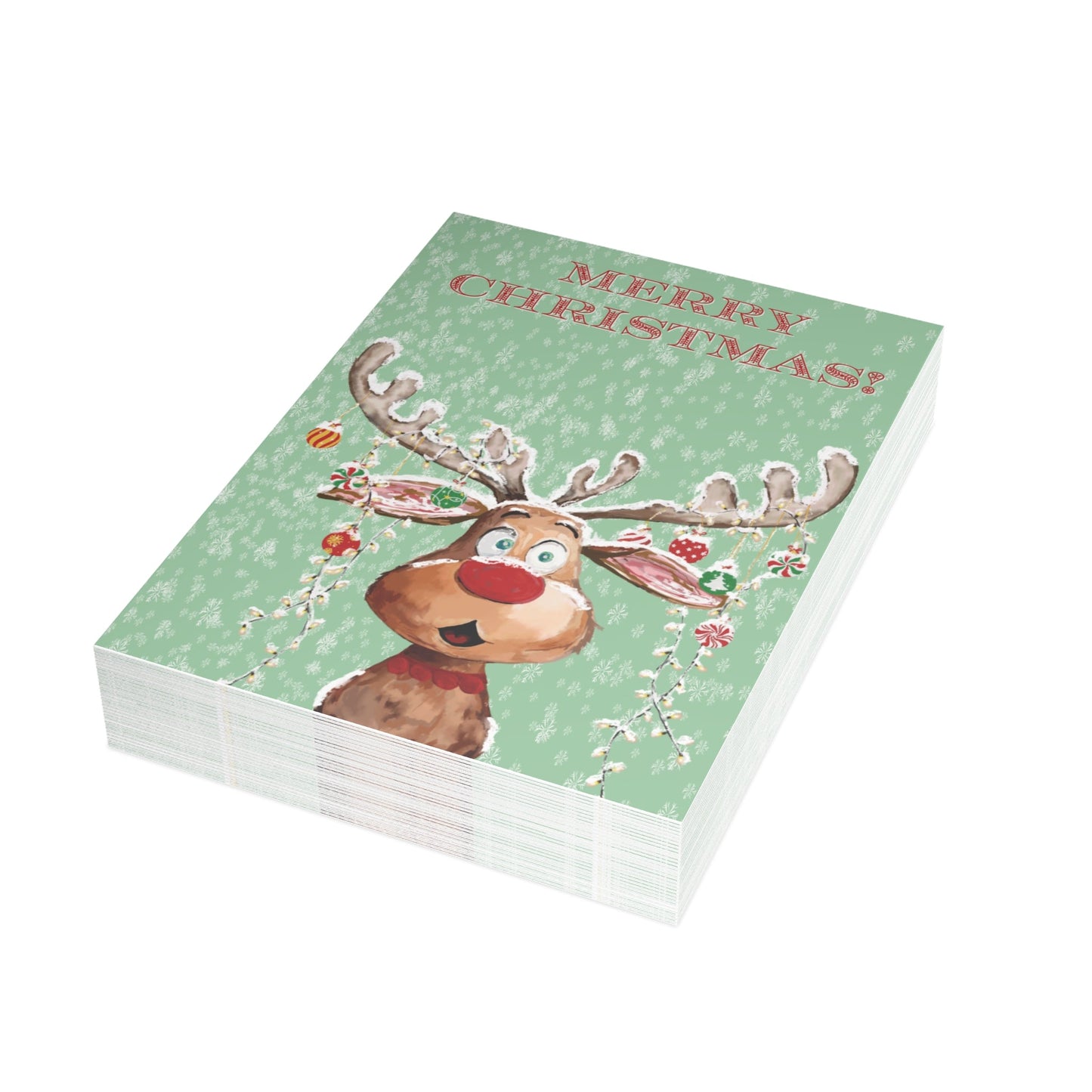 Festive Christmas Greeting Cards | Merry Christmas Designs | Holiday Cards Set | 1 - 50 pcs Options - Blue Cava
