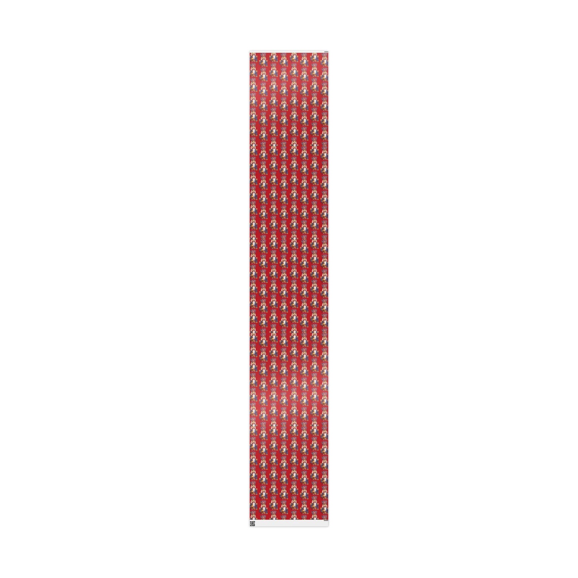Festive Christmas Nutcracker Wrapping Papers, Holiday Wrapping Eco - Friendly - Blue Cava