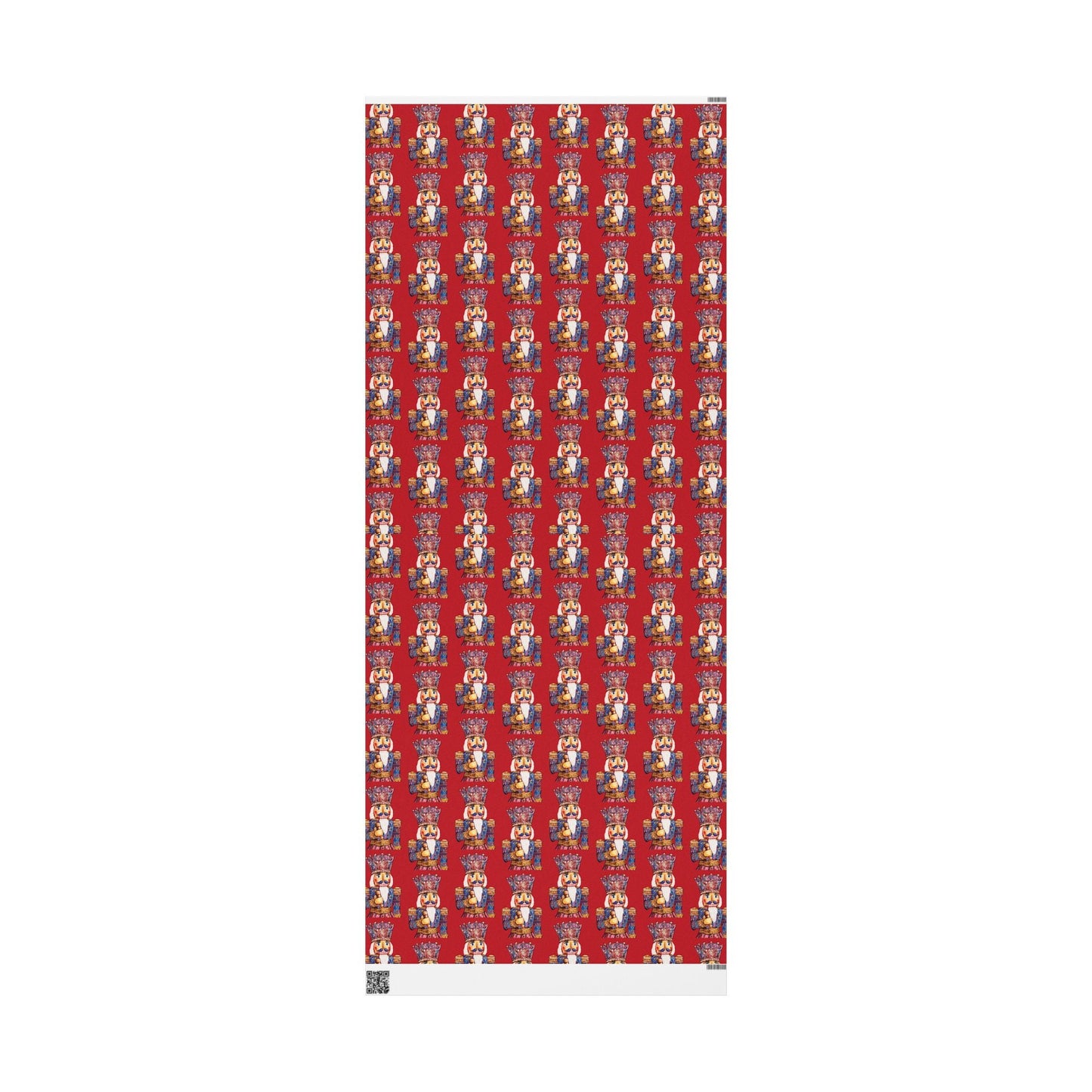Festive Christmas Nutcracker Wrapping Papers, Holiday Wrapping Eco - Friendly - Blue Cava
