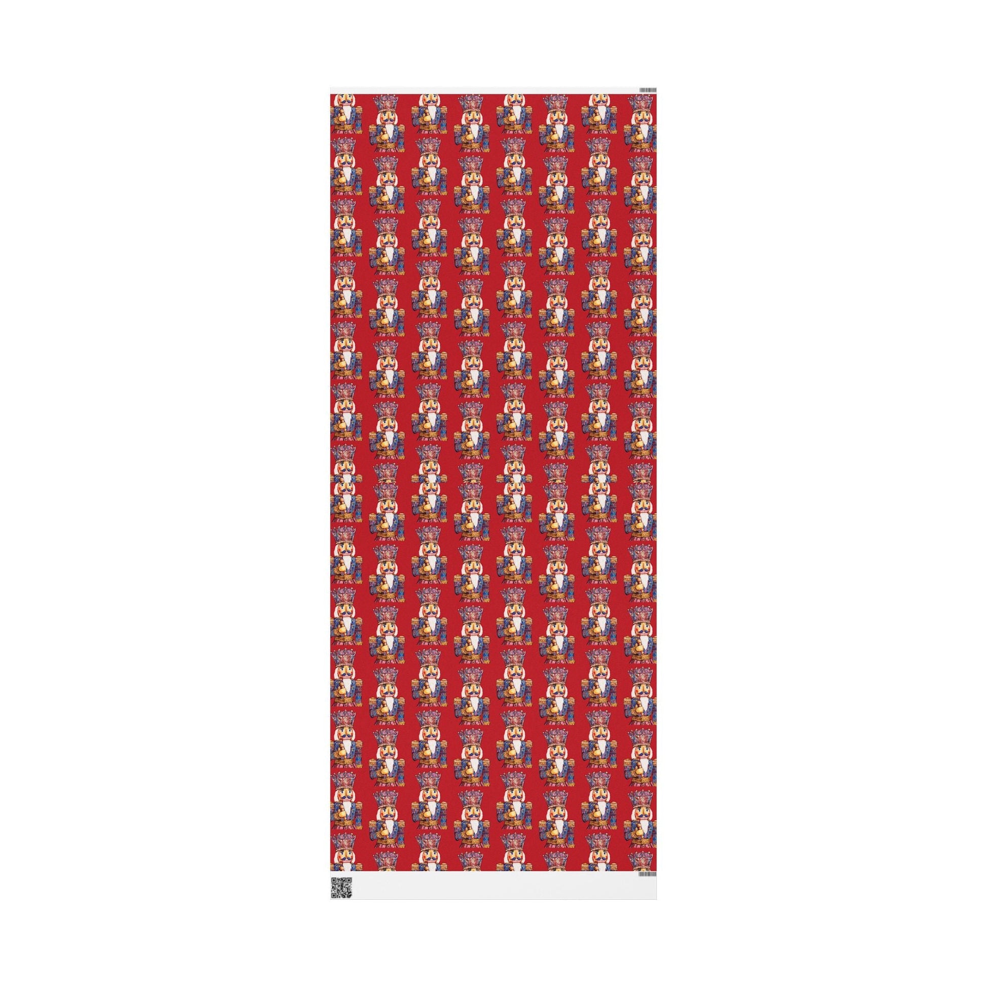 Festive Christmas Nutcracker Wrapping Papers, Holiday Wrapping Eco - Friendly - Blue Cava