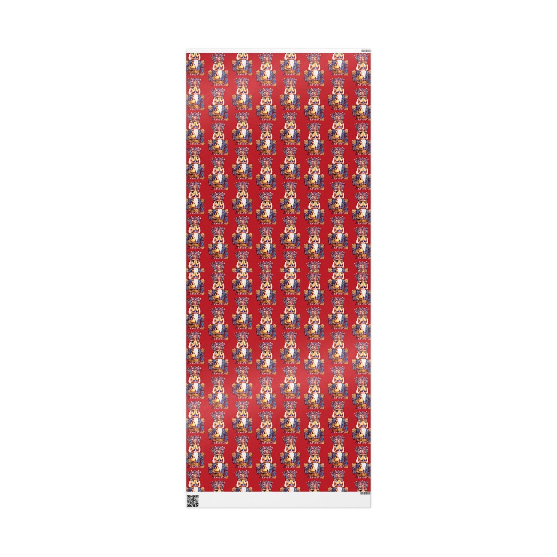Festive Christmas Nutcracker Wrapping Papers, Holiday Wrapping Eco - Friendly - Blue Cava