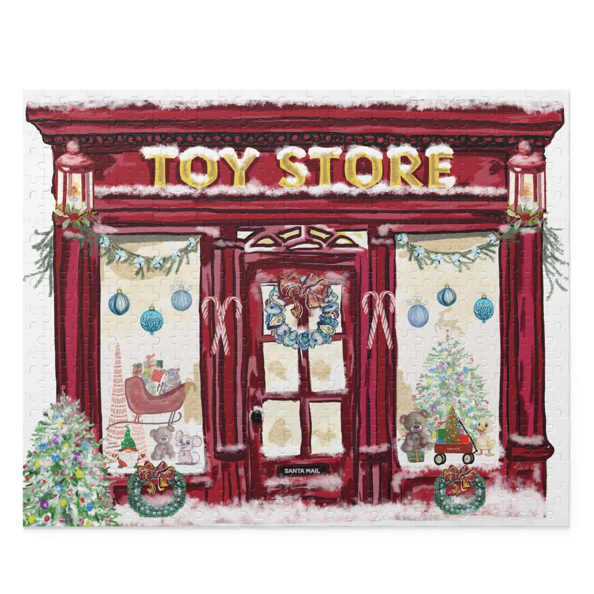 Festive Toy Store Puzzle | Holiday Family Fun - Blue Cava