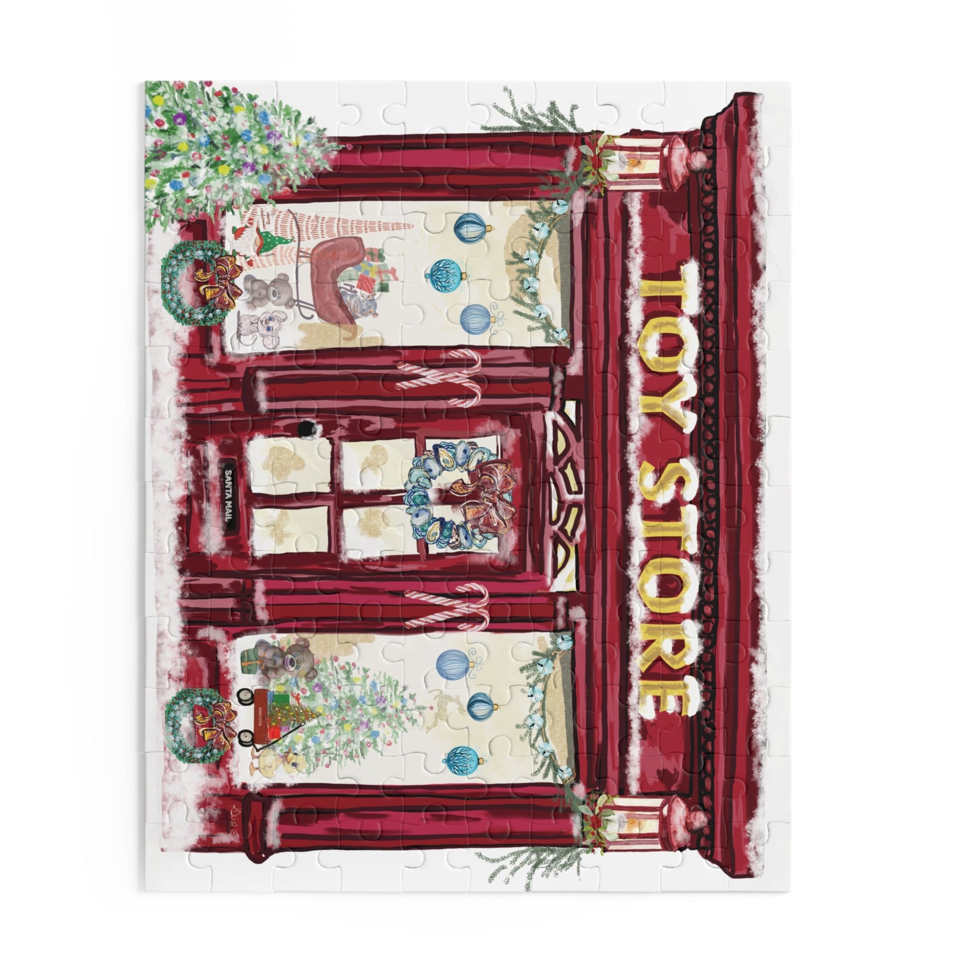 Festive Toy Store Puzzle | Holiday Family Fun - Blue Cava