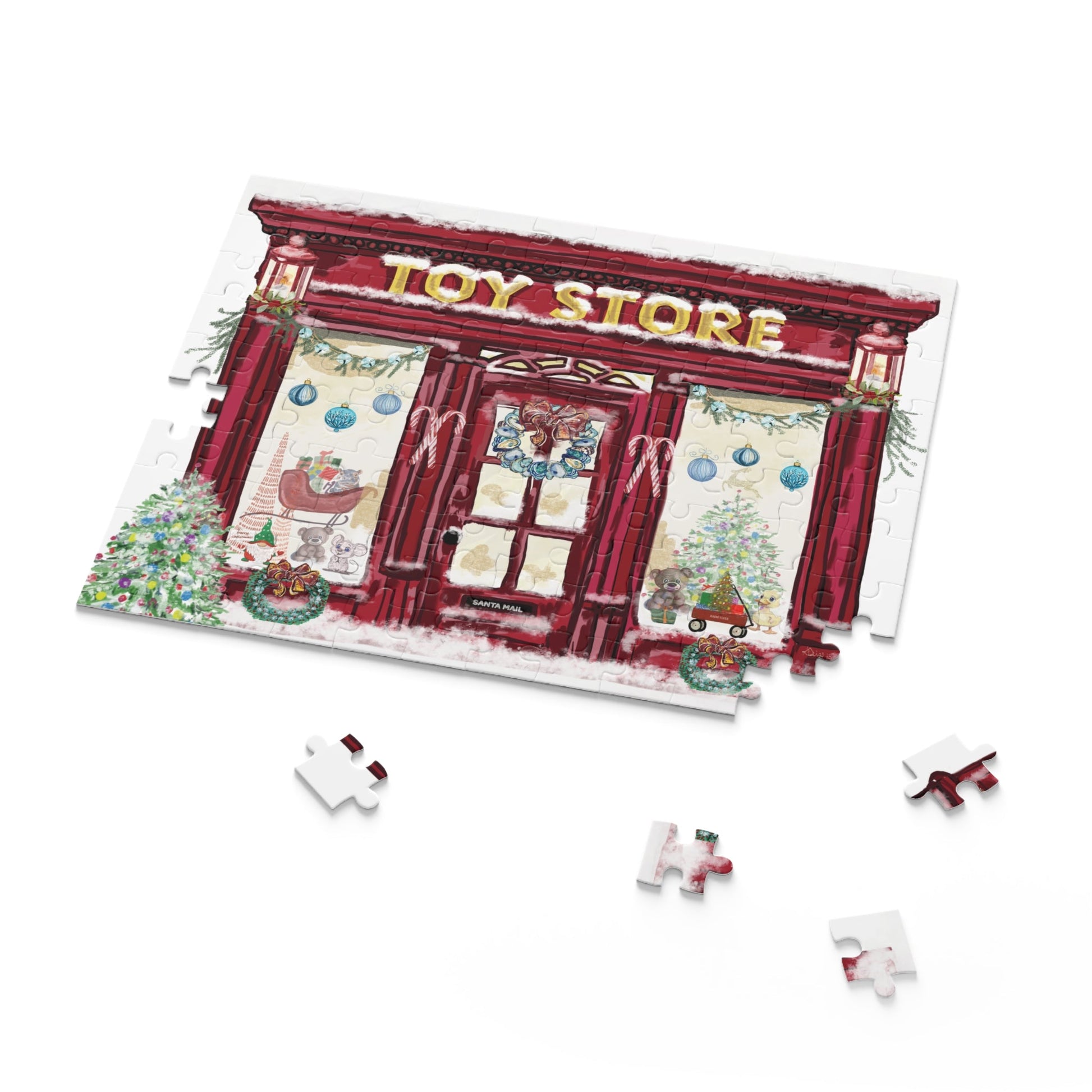 Festive Toy Store Puzzle | Holiday Family Fun - Blue Cava