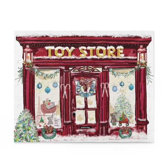 Festive Toy Store Puzzle | Holiday Family Fun - Blue Cava