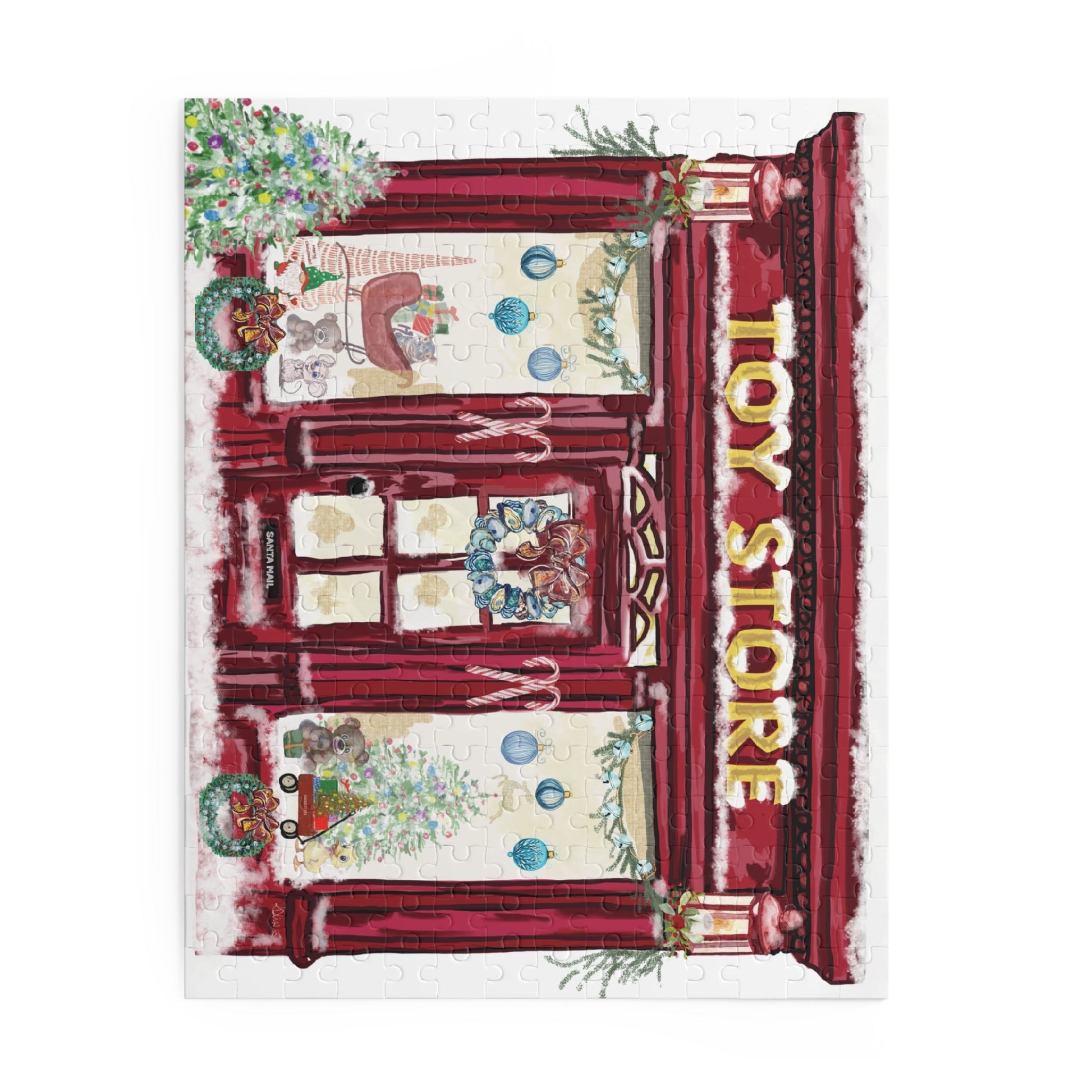 Festive Toy Store Puzzle | Holiday Family Fun - Blue Cava