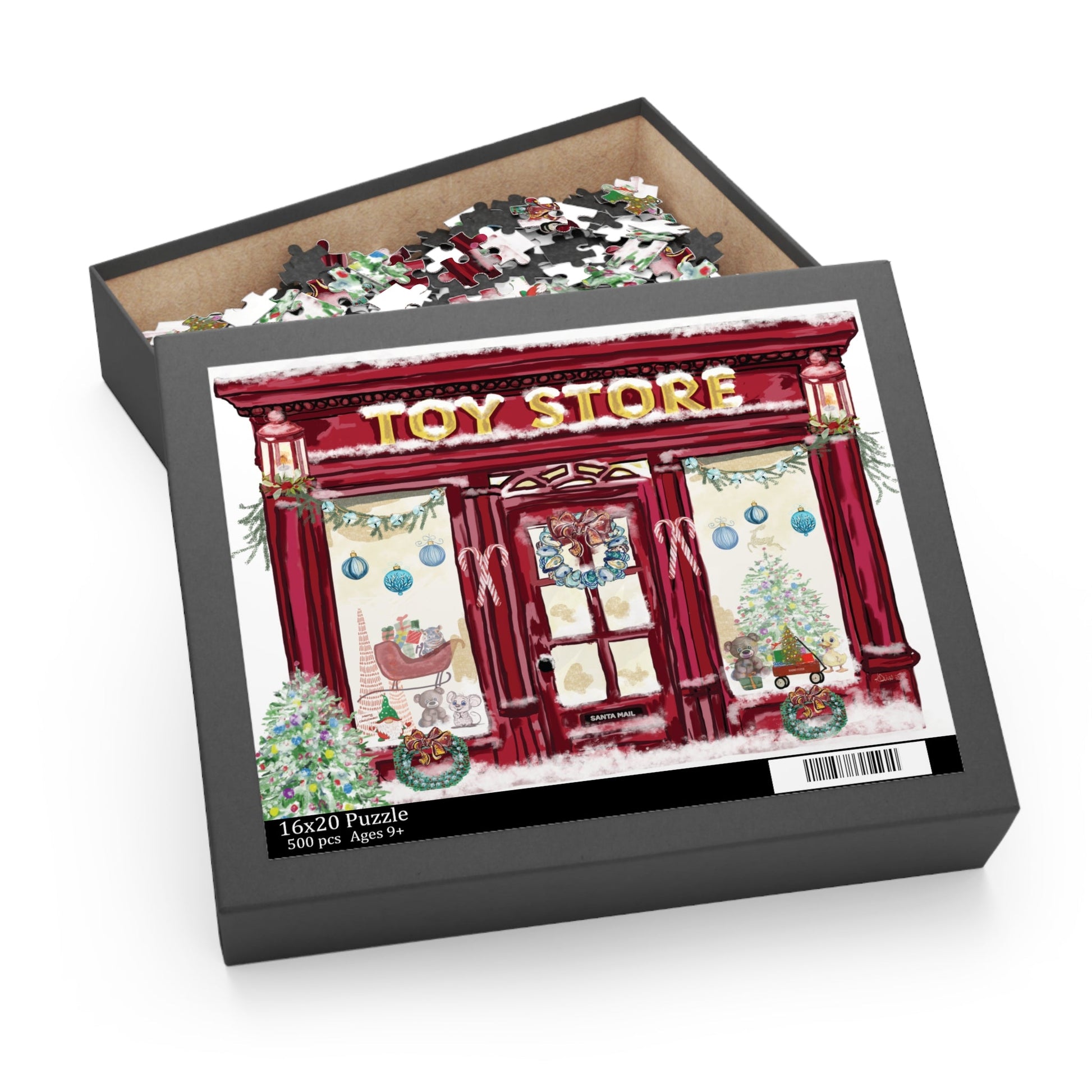Festive Toy Store Puzzle | Holiday Family Fun - Blue Cava