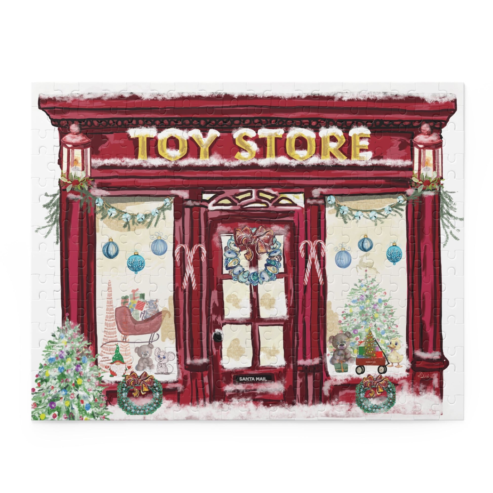 Festive Toy Store Puzzle | Holiday Family Fun - Blue Cava