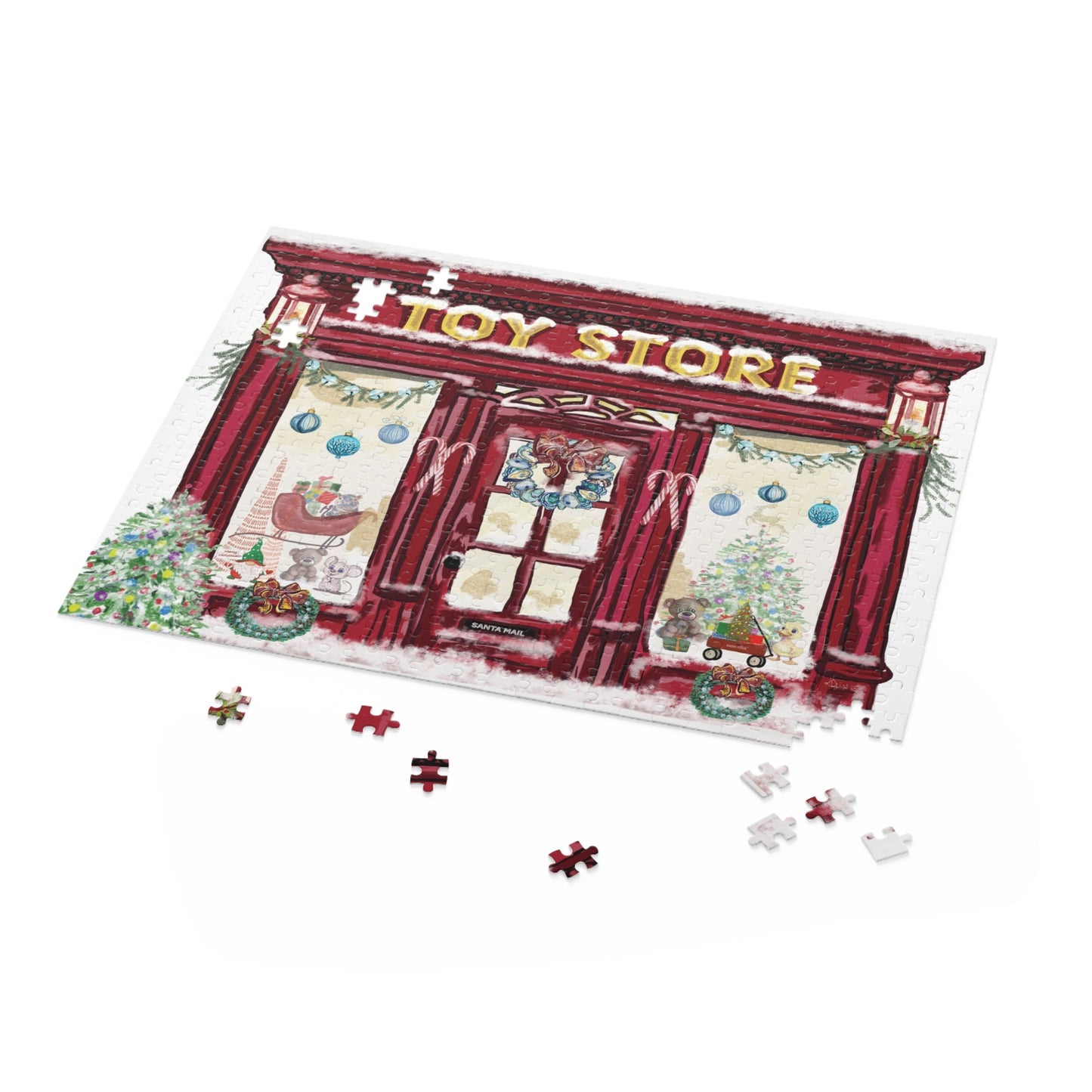 Festive Toy Store Puzzle | Holiday Family Fun - Blue Cava