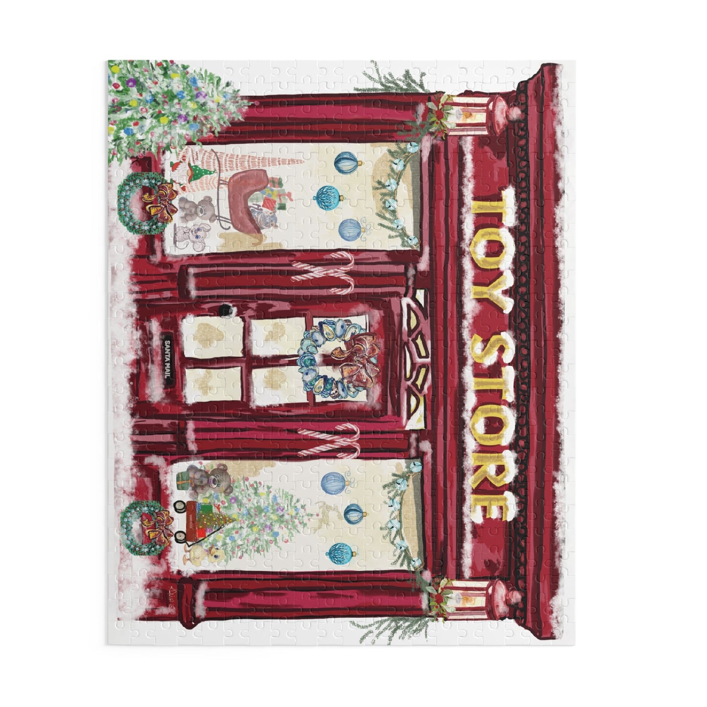 Festive Toy Store Puzzle | Holiday Family Fun - Blue Cava