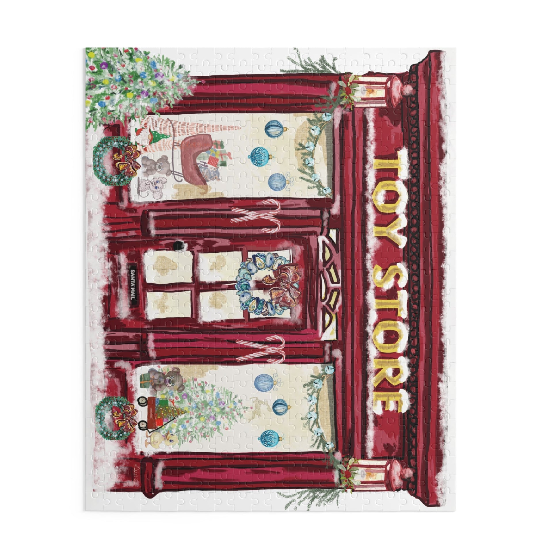 Festive Toy Store Puzzle | Holiday Family Fun - Blue Cava