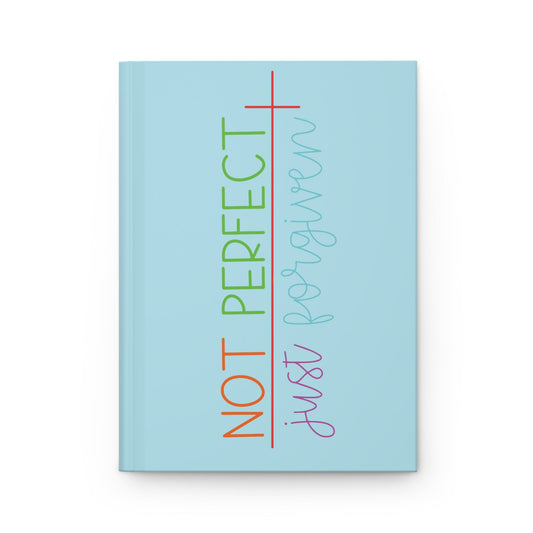 Forgiven Matte Hardcover Journal - Blue Cava