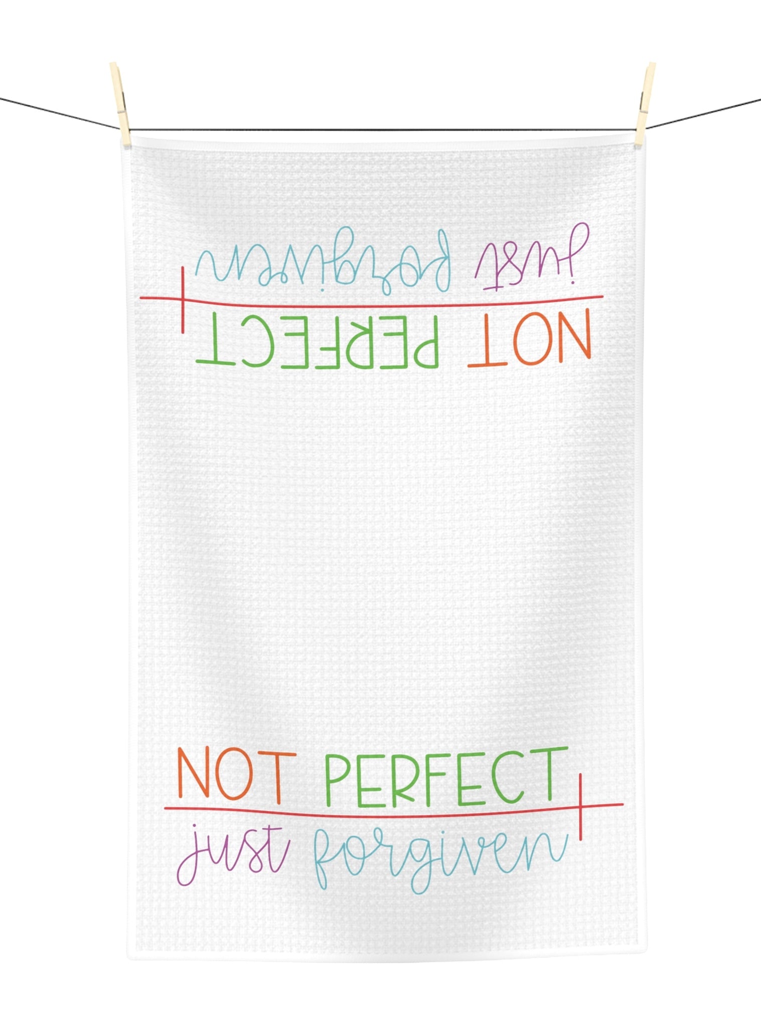 Forgiven Microfiber Waffle Towel - Blue Cava