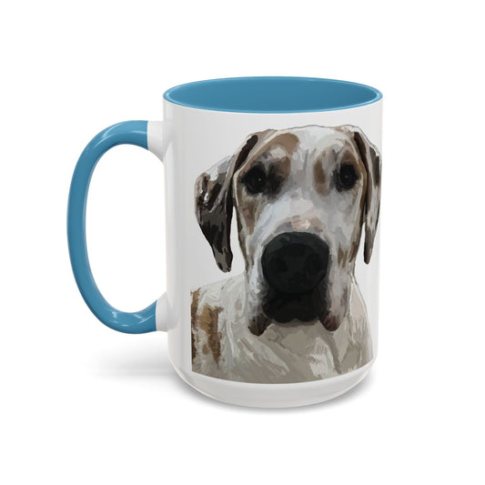 Great Dane Two Tone Ceramic Mug - 11 oz & 15 oz - Blue Cava