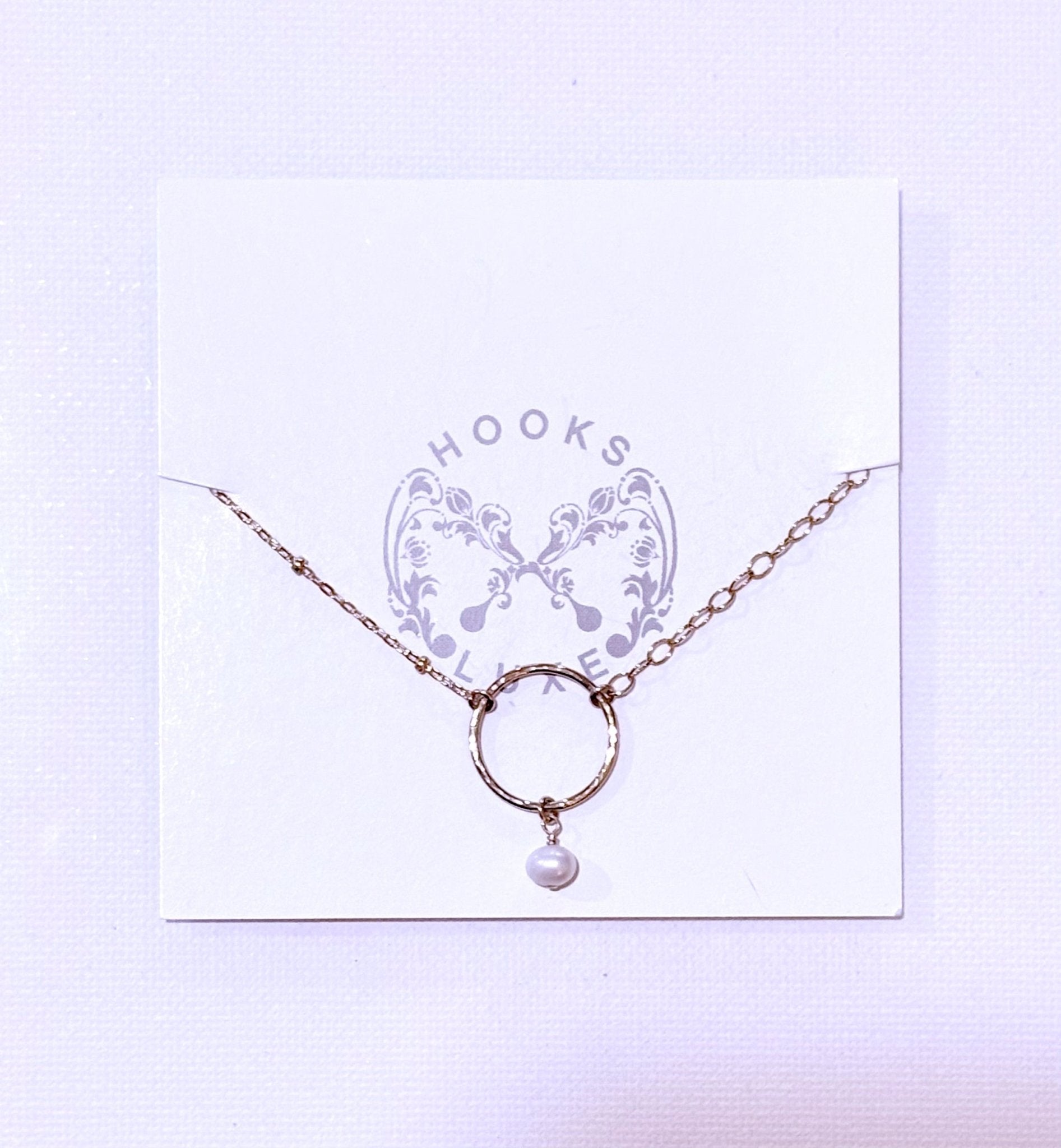 Hammered Circle Charm Bracelets - Hooks and Luxe - Blue Cava