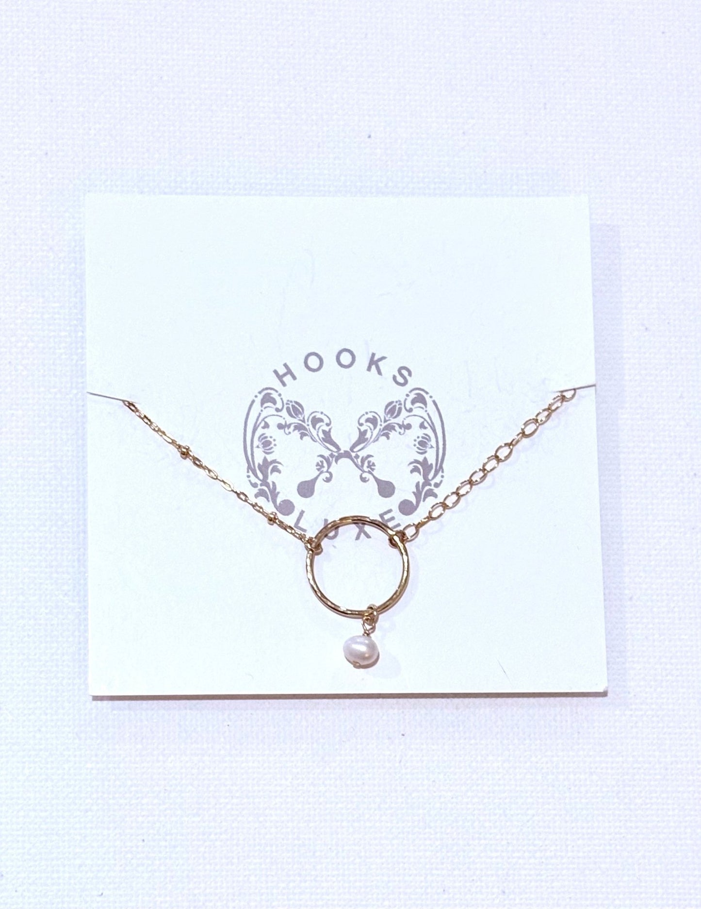 Hammered Circle Charm Bracelets - Hooks and Luxe - Blue Cava